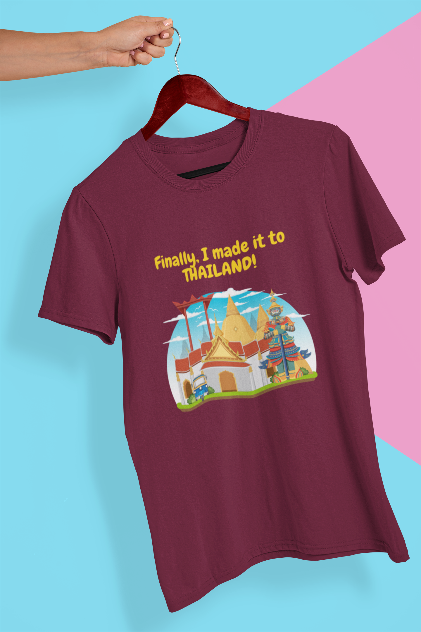 Men’s Finally I Made It To Thailand Supima T-shirt