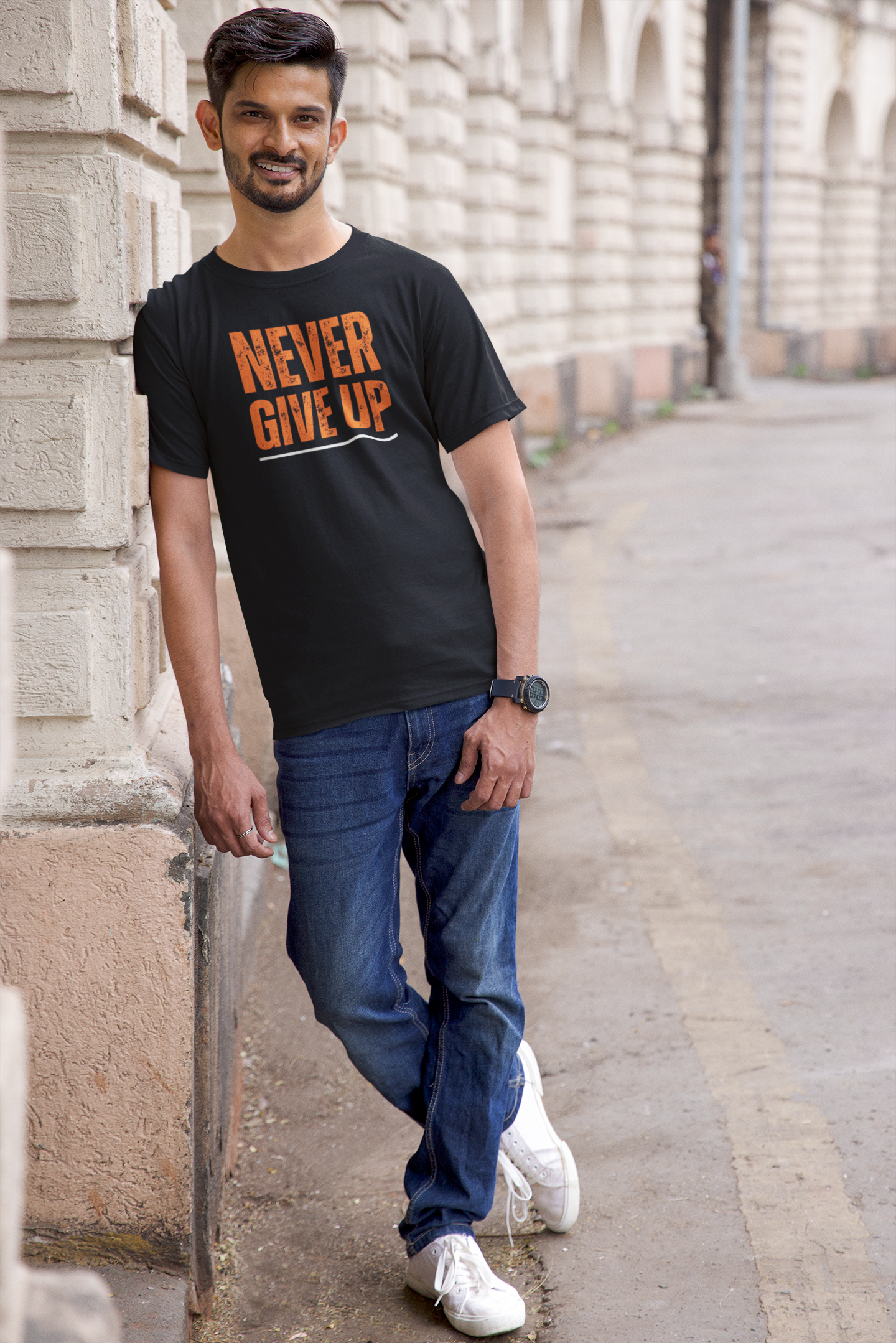 Men’s Never Give Up T-shirt
