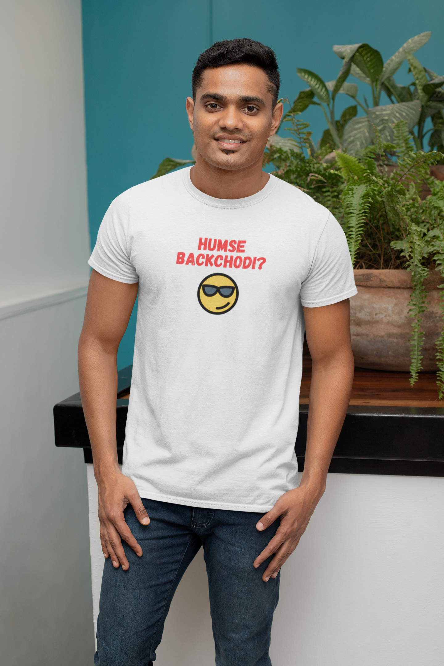 HUMSE BACKCHODI premium pure cotton T-shirt for men