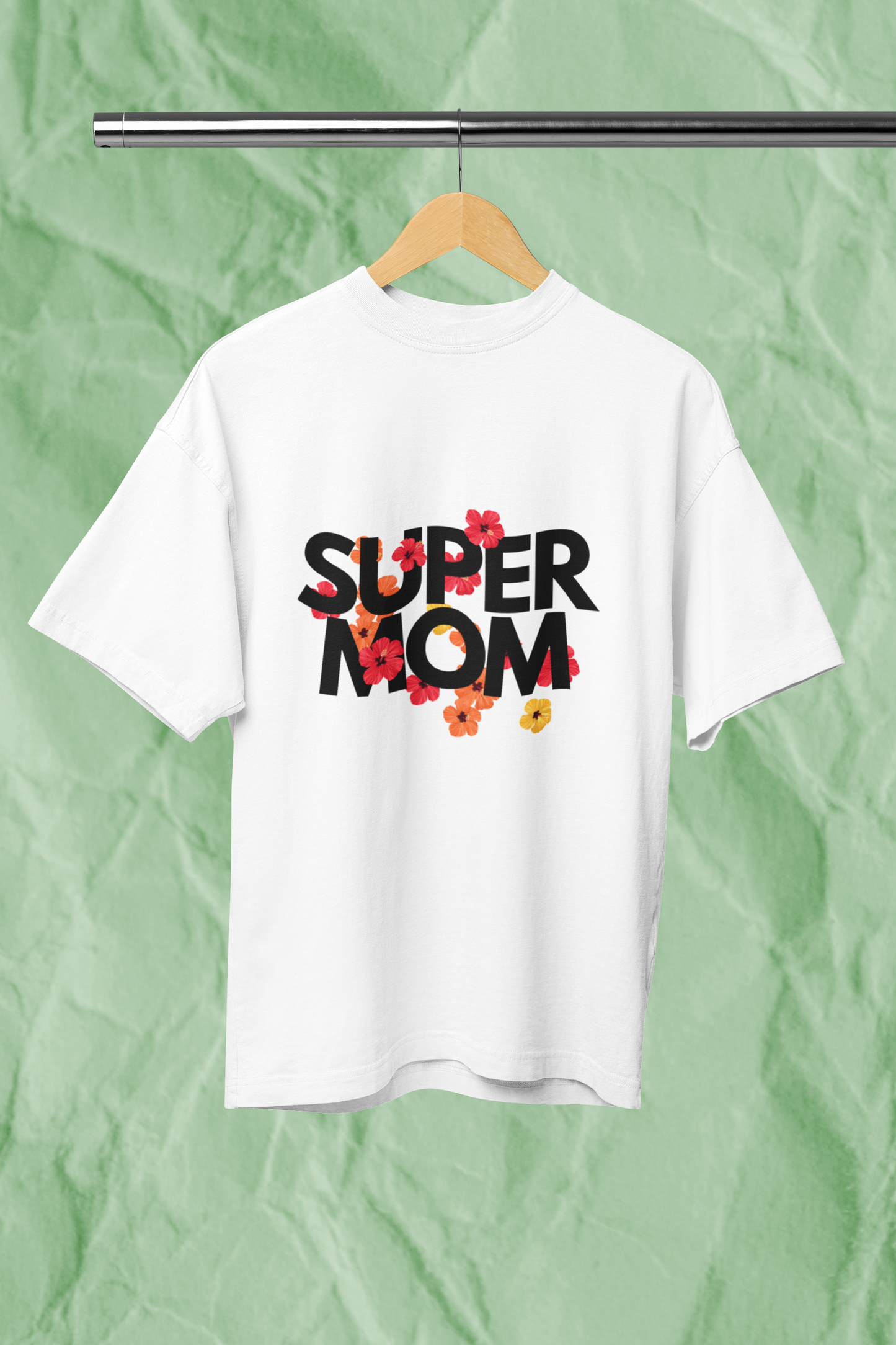SUPER MOM standard oversized premium pure cotton WOMEN T-shirt