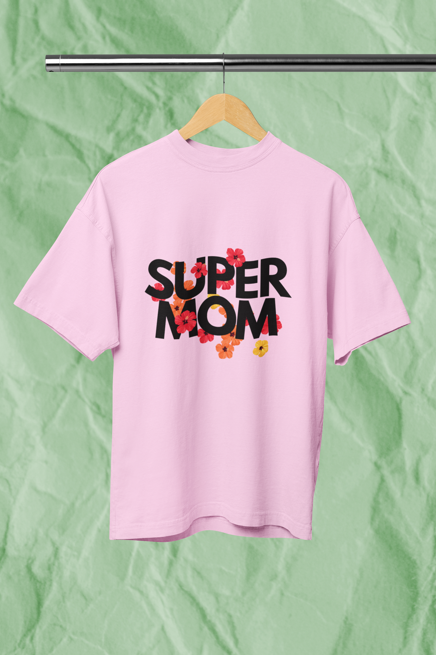 SUPER MOM standard oversized premium pure cotton WOMEN T-shirt