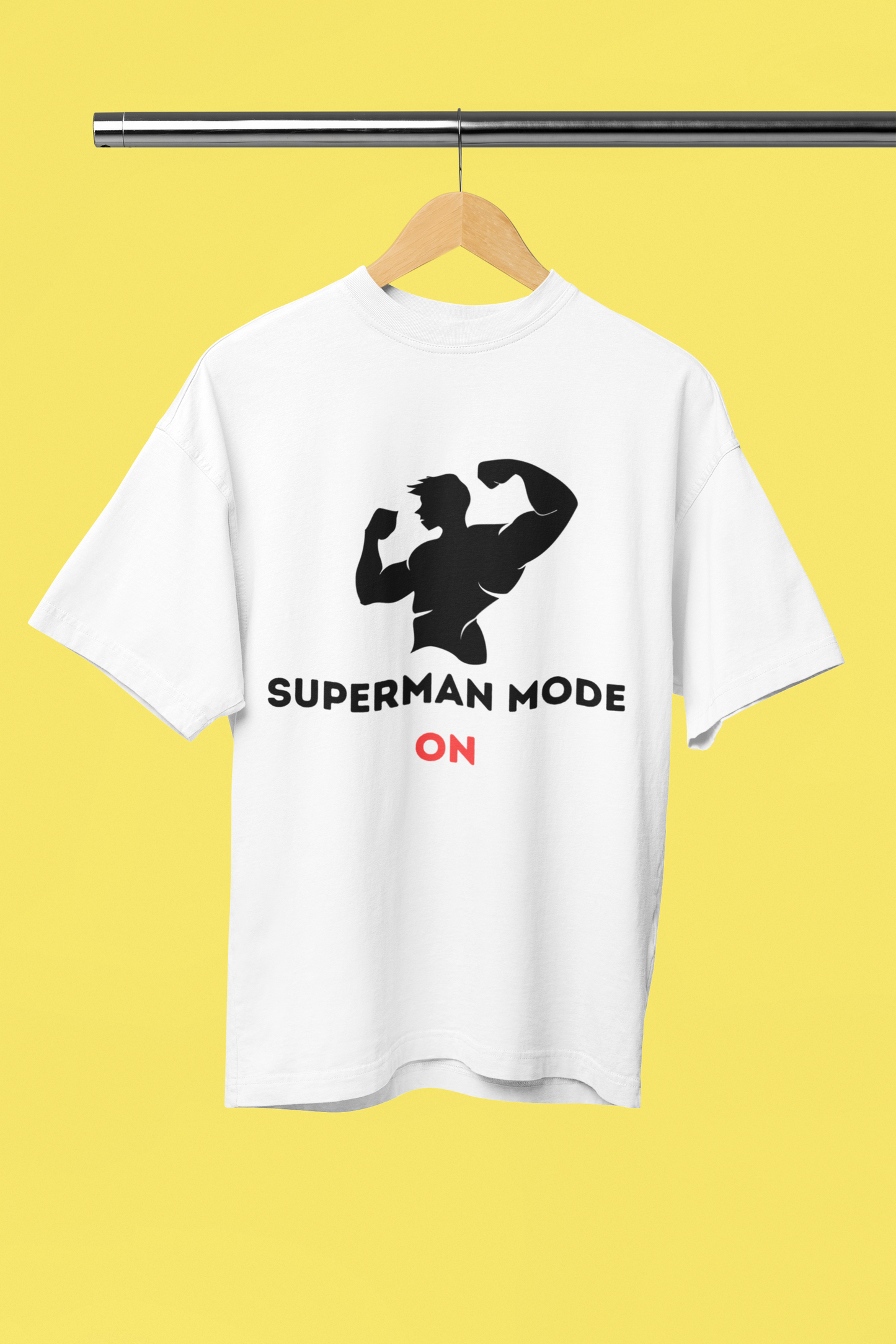 SUPERMAN MODE classic oversized UNISEX premium pure cotton T-shirt