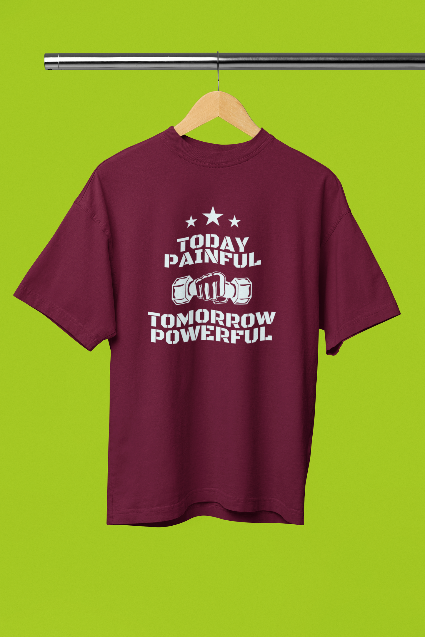 POWERFUL classic oversized UNISEX premium pure cotton T-shirt