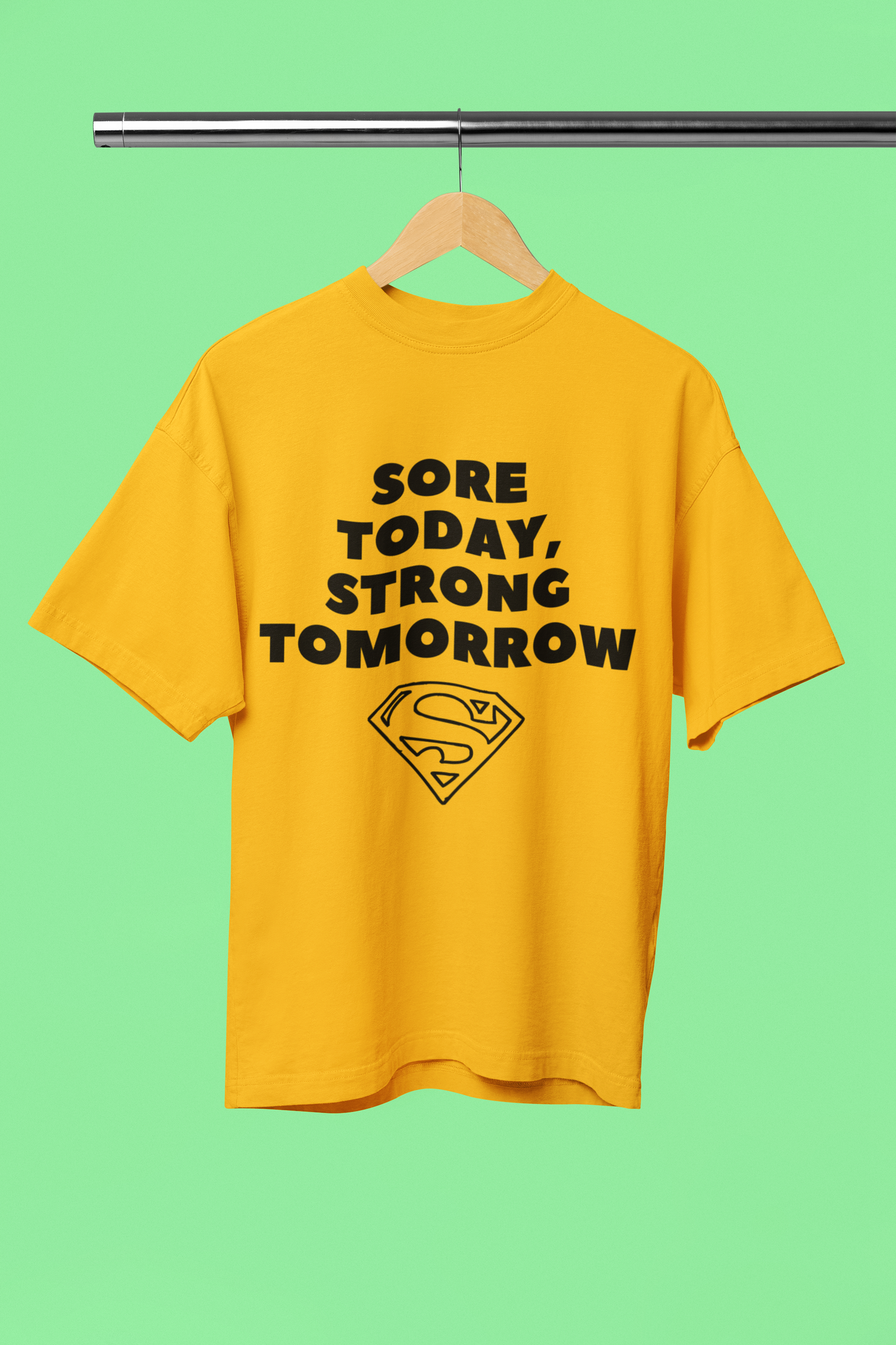STRONG TOMORROW classic oversized UNISEX premium pure cotton T-shirt