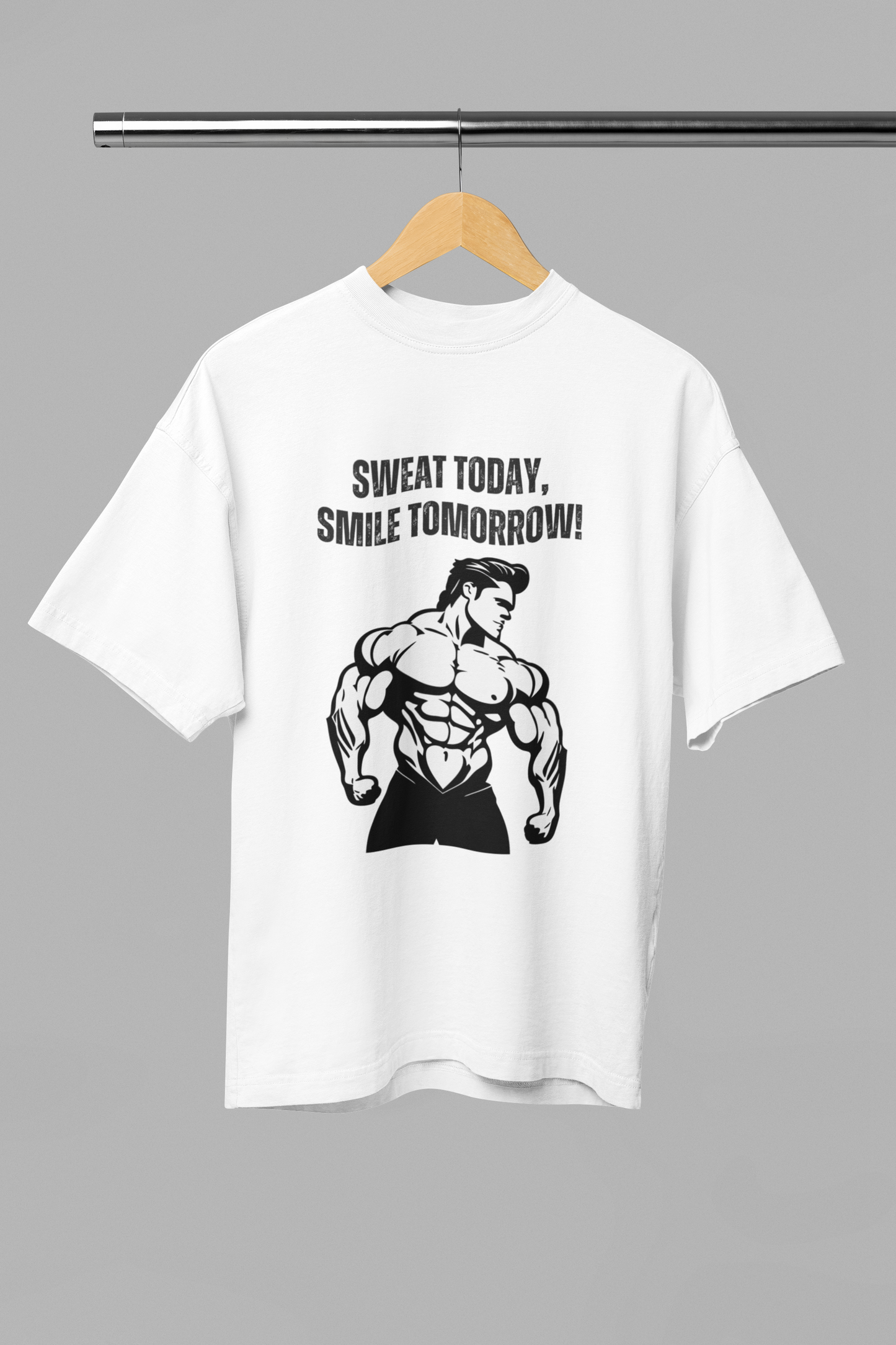 SWEAT TODAY classic oversized UNISEX premium pure cotton T-shirt
