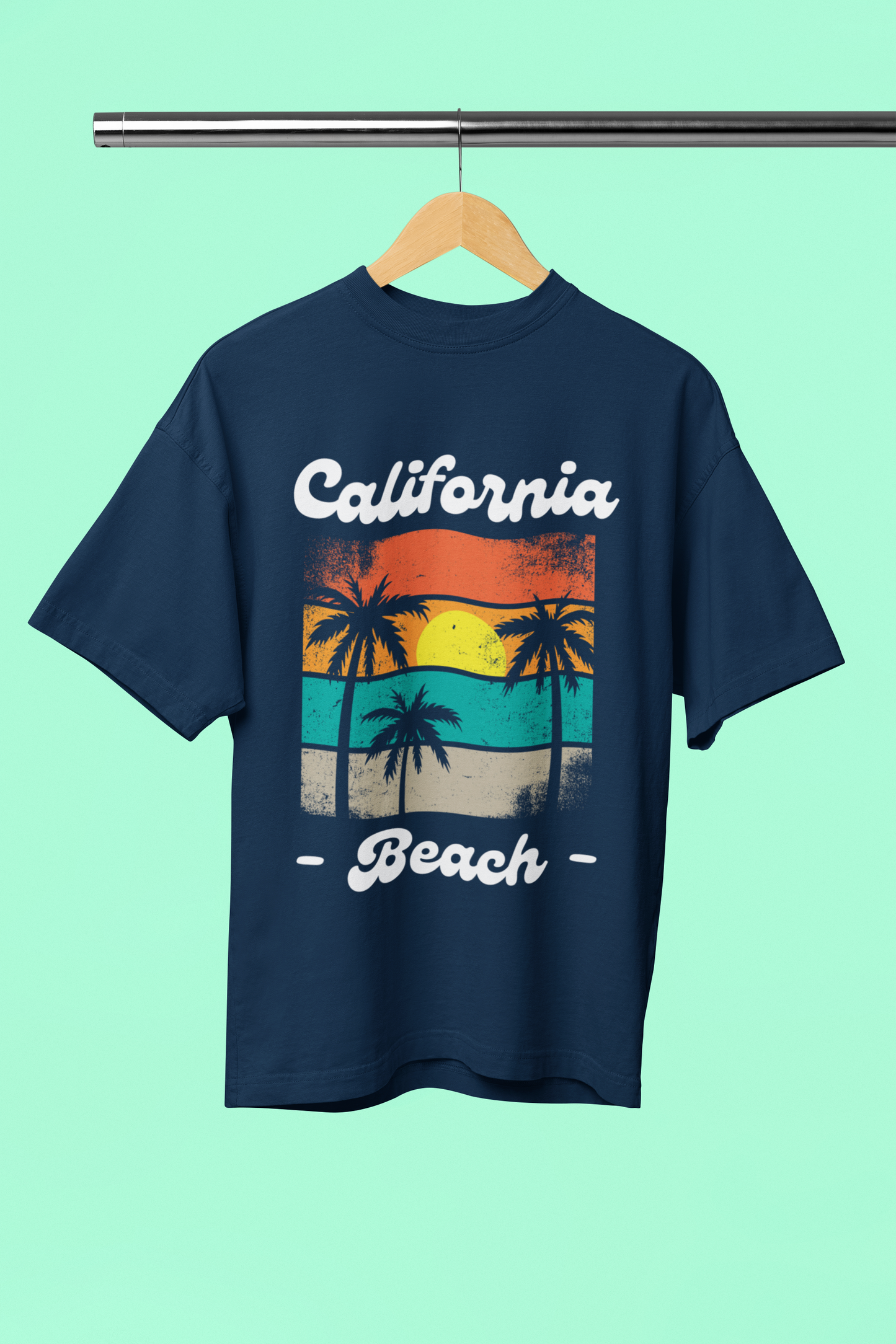 CALIFORNIA standard oversized UNISEX premium pure cotton T-shirt
