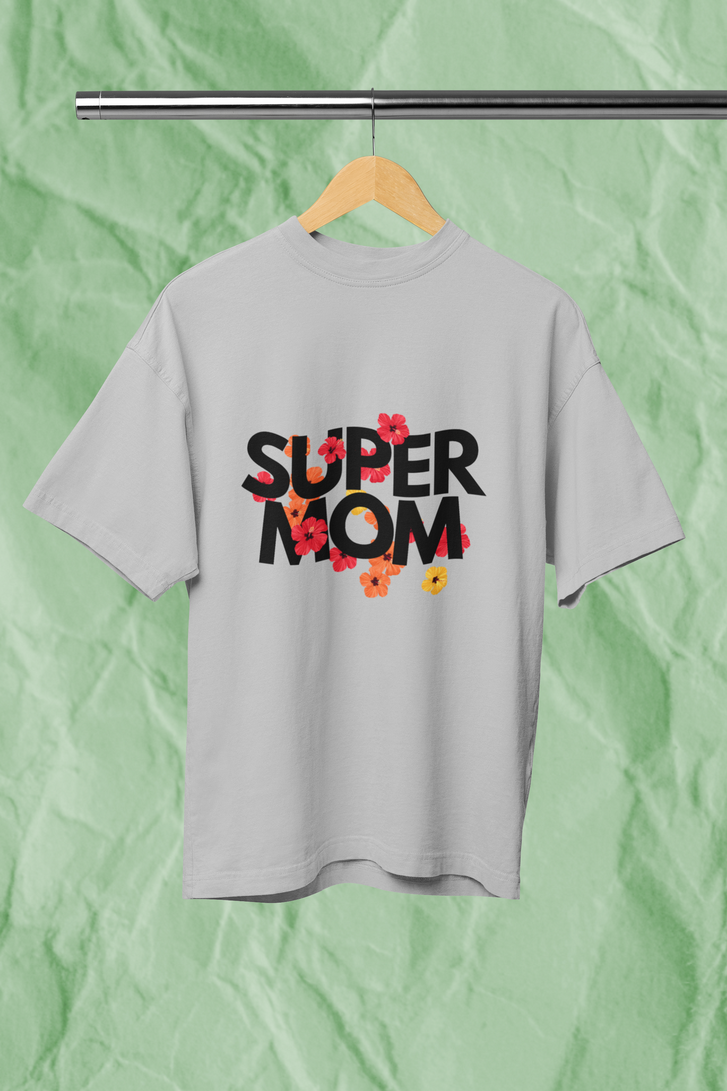 SUPER MOM standard oversized premium pure cotton WOMEN T-shirt