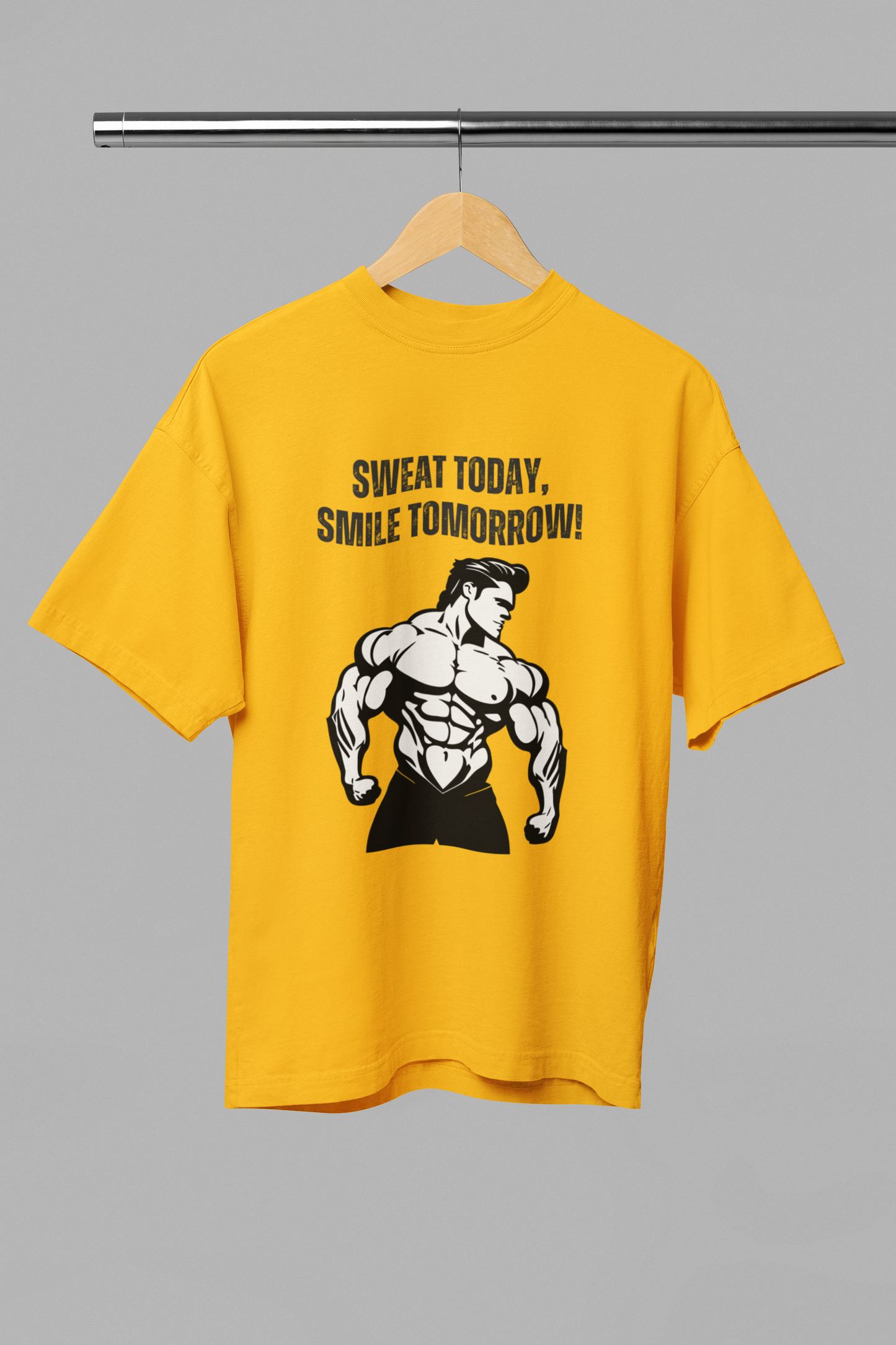 SWEAT TODAY classic oversized UNISEX premium pure cotton T-shirt