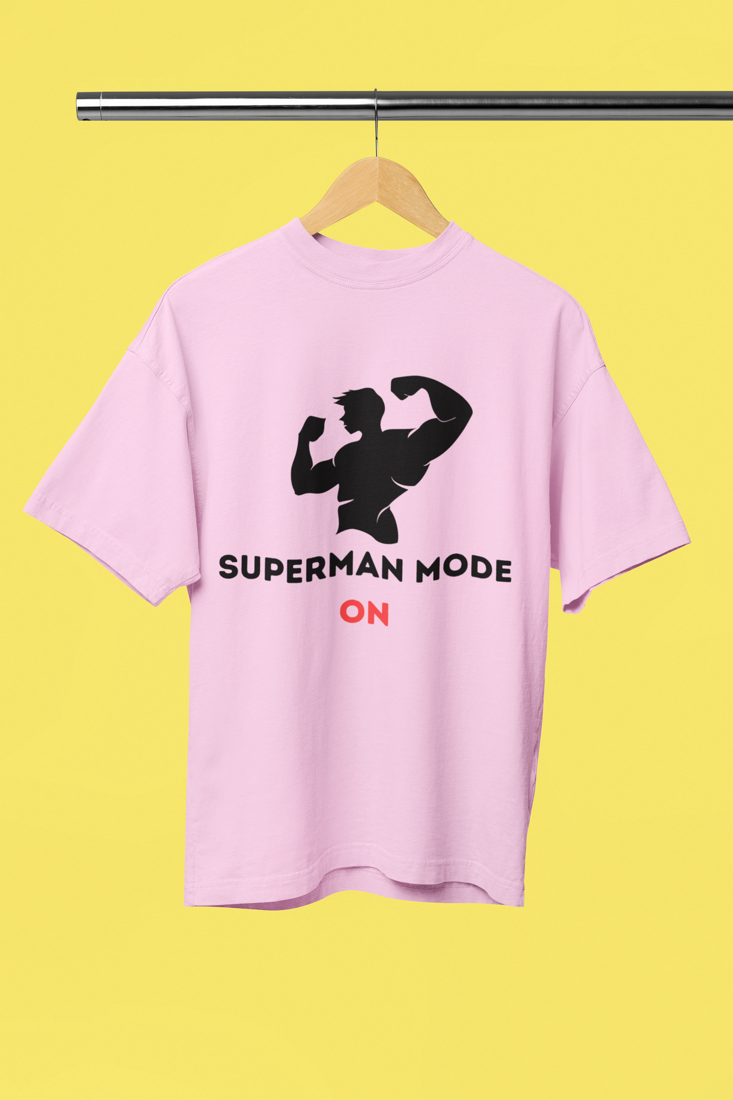 SUPERMAN MODE classic oversized UNISEX premium pure cotton T-shirt