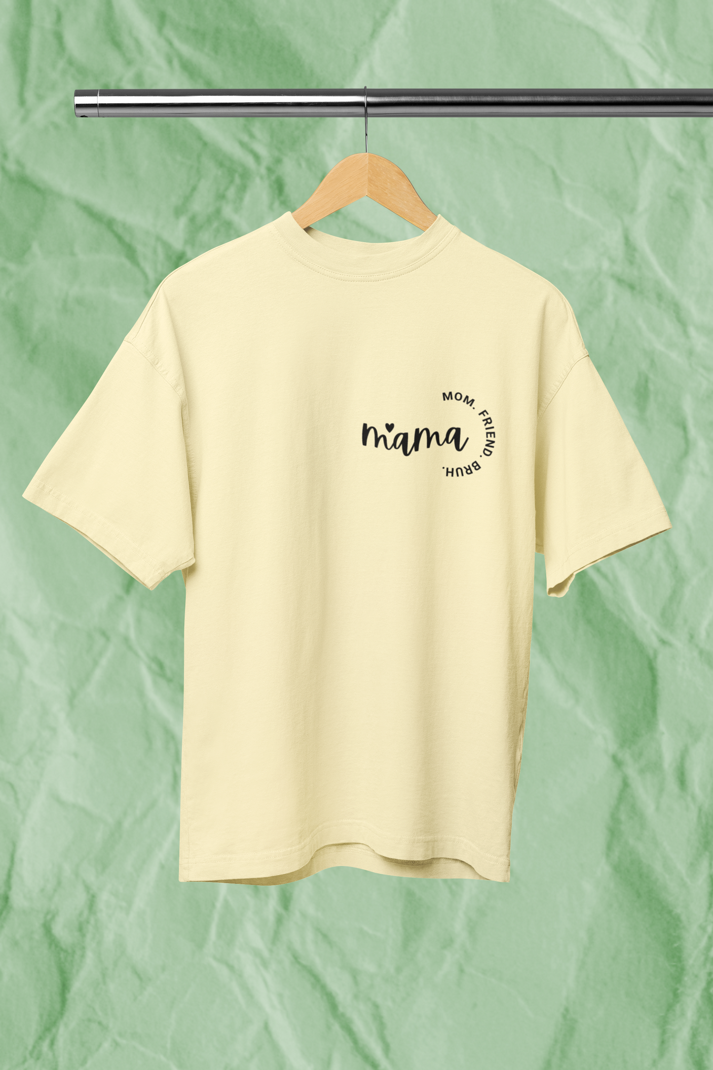MOM FRIEND BRUH standard oversized premium pure cotton WOMEN T-shirt