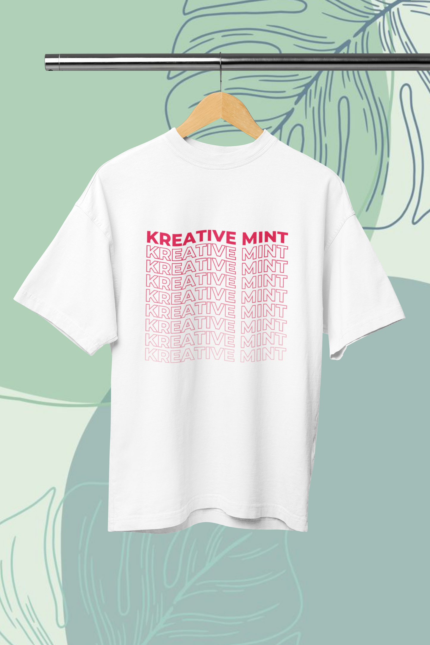 KREATIVE MINT MULTIPLE standard oversized UNISEX premium pure cotton T-shirt
