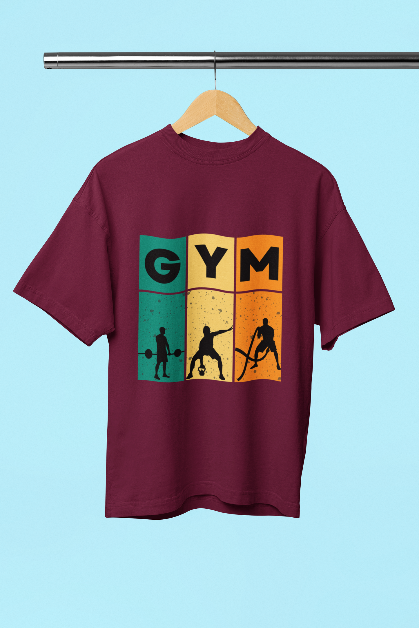 GYM classic oversized UNISEX premium pure cotton T-shirt