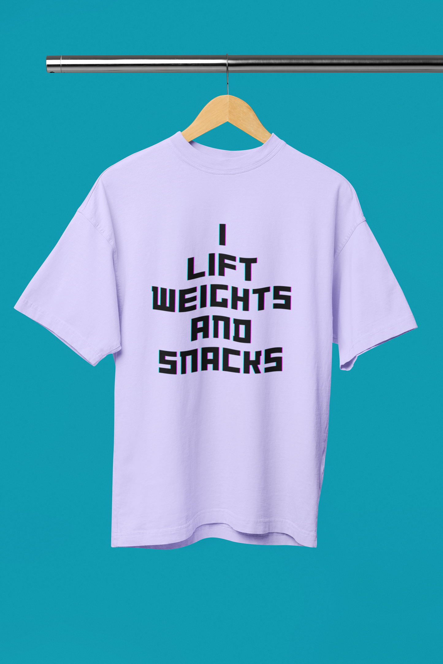 WEIGHTS AND SNACKS classic oversized UNISEX premium pure cotton T-shirt