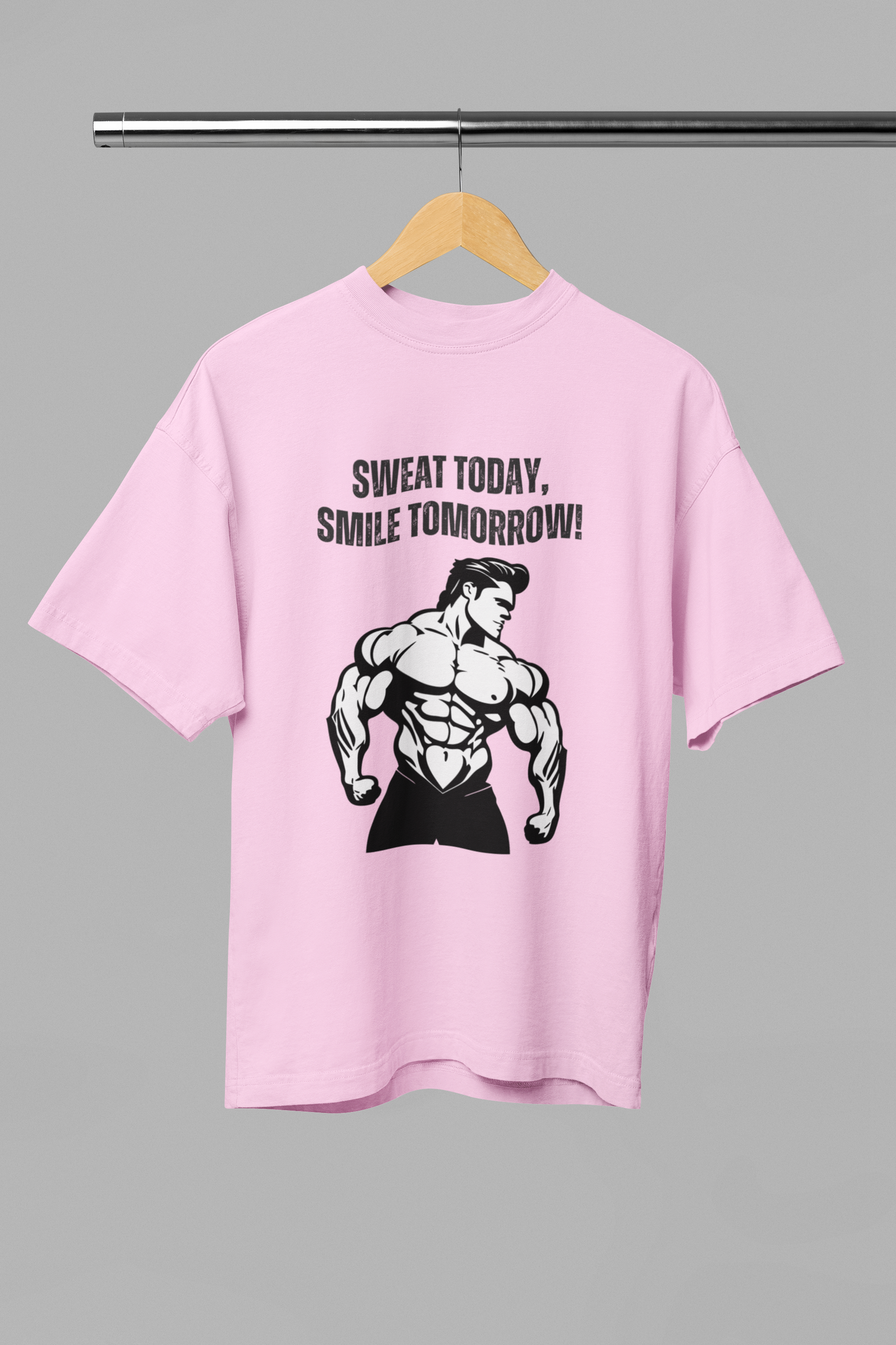SWEAT TODAY classic oversized UNISEX premium pure cotton T-shirt