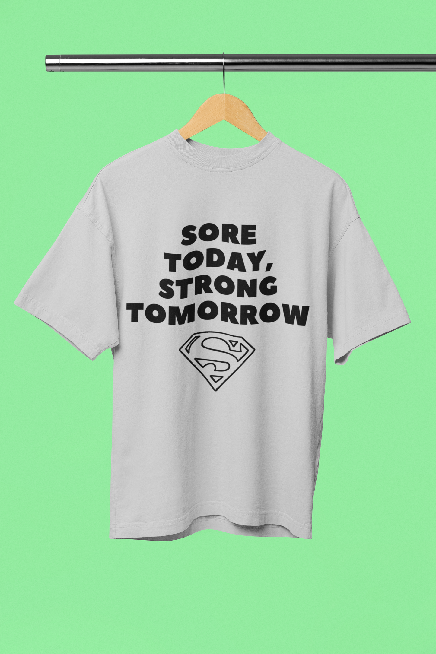 STRONG TOMORROW classic oversized UNISEX premium pure cotton T-shirt
