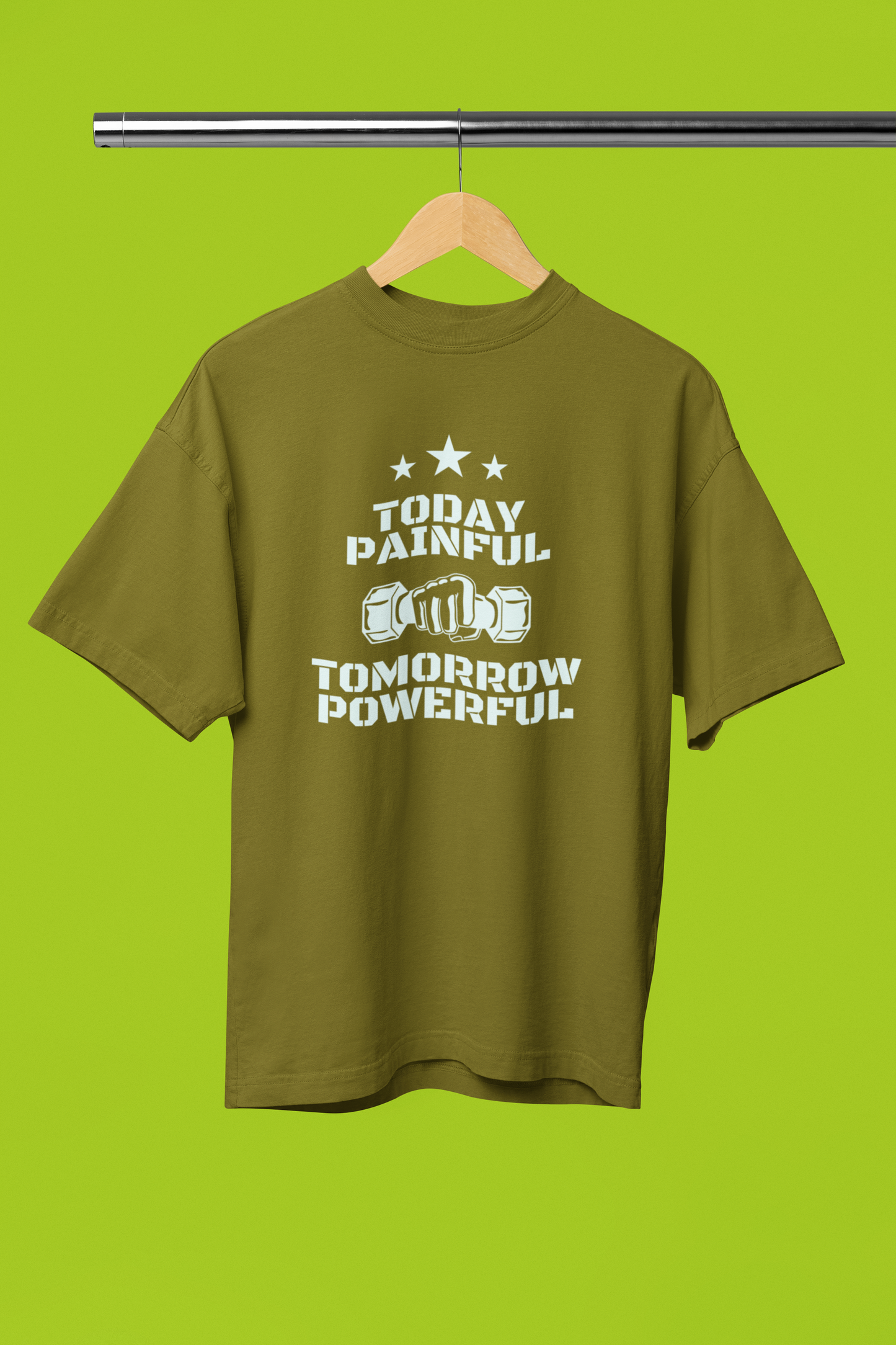 POWERFUL classic oversized UNISEX premium pure cotton T-shirt