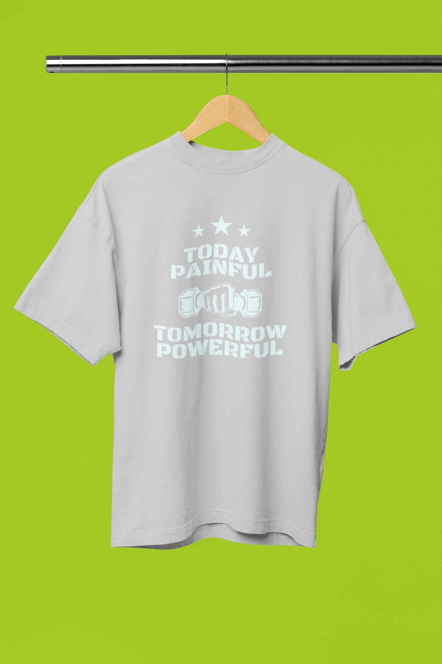POWERFUL classic oversized UNISEX premium pure cotton T-shirt