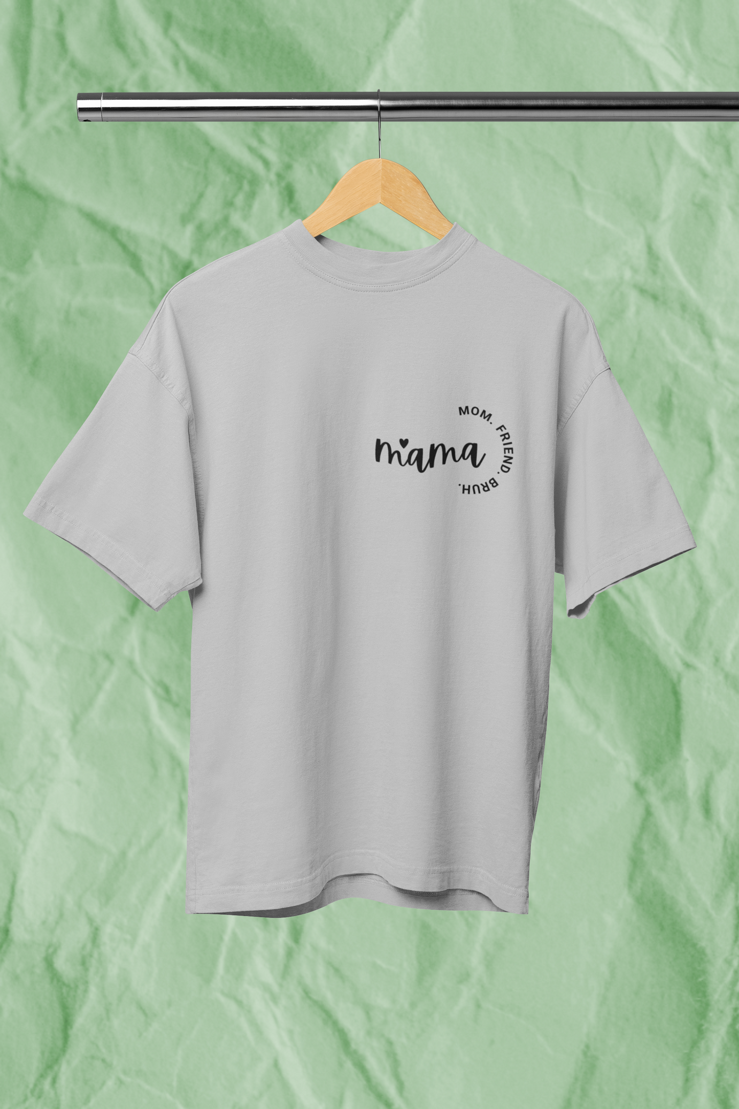MOM FRIEND BRUH standard oversized premium pure cotton WOMEN T-shirt