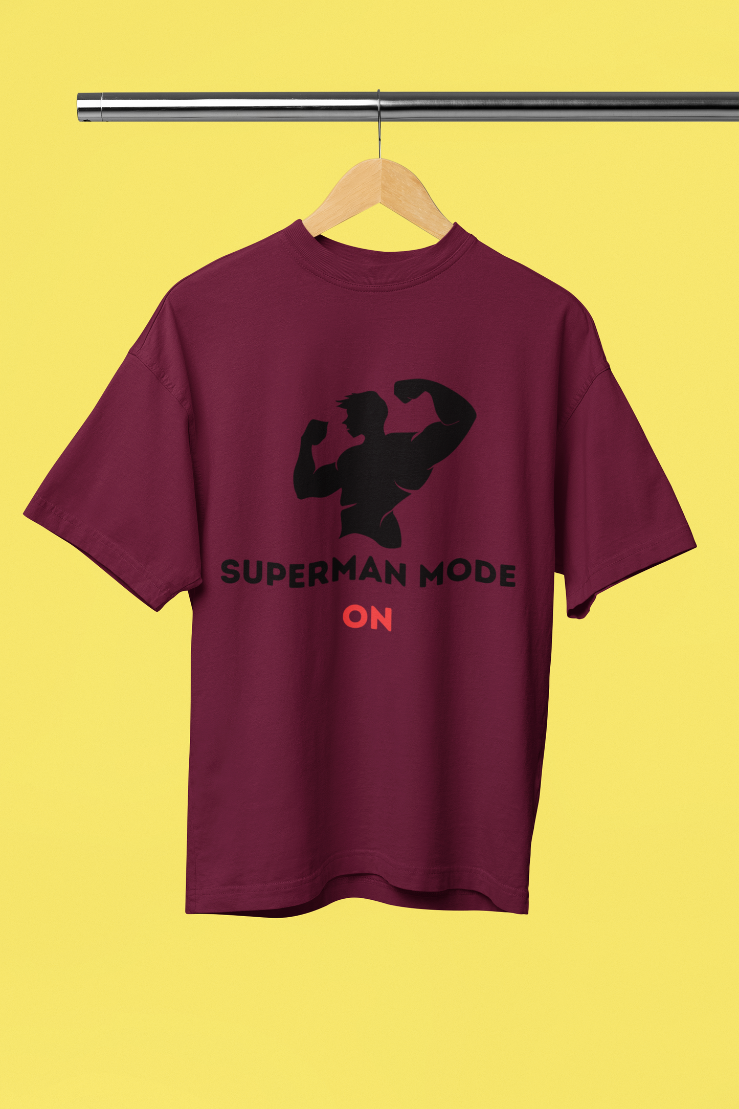 SUPERMAN MODE classic oversized UNISEX premium pure cotton T-shirt