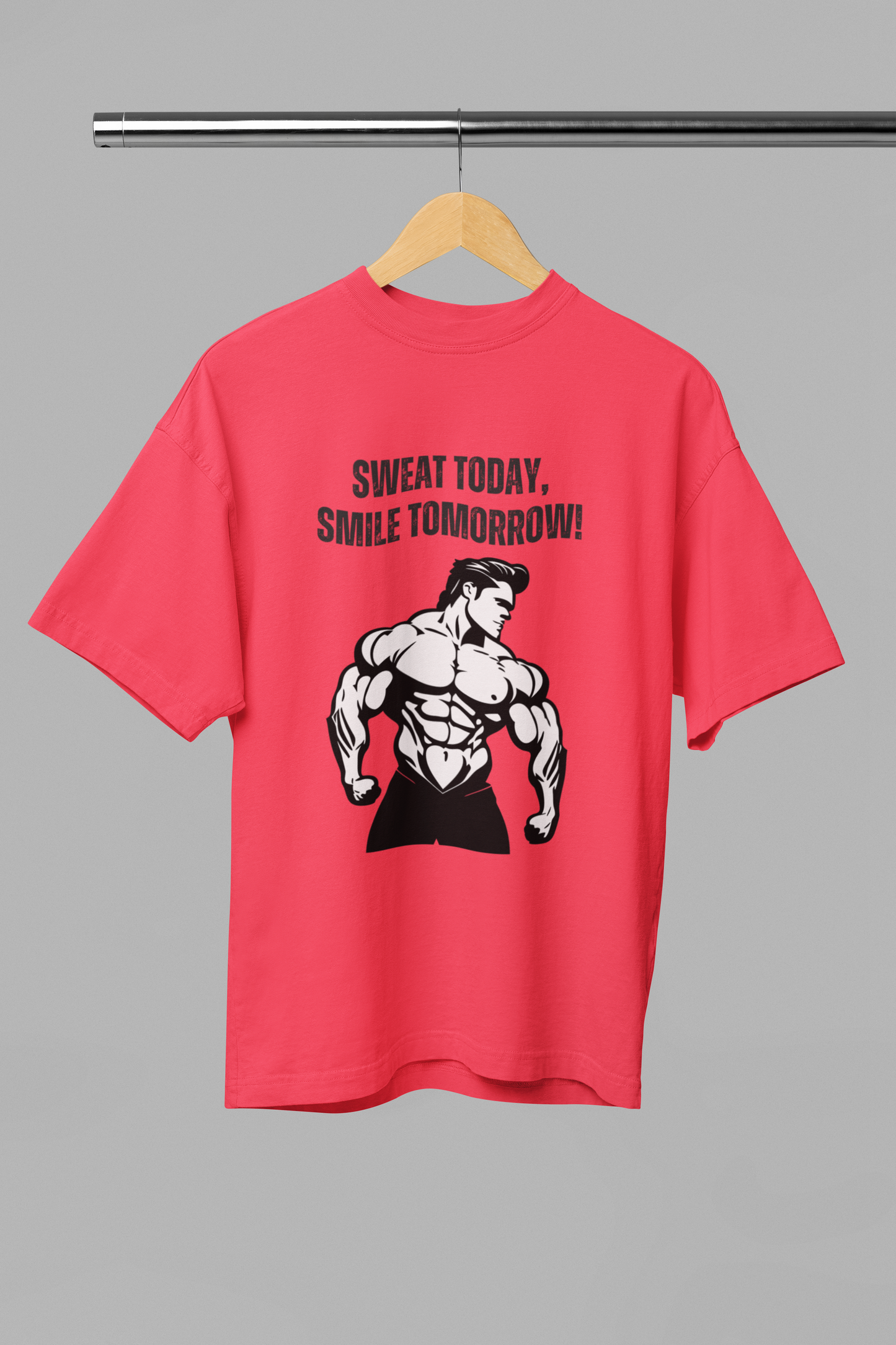 SWEAT TODAY classic oversized UNISEX premium pure cotton T-shirt