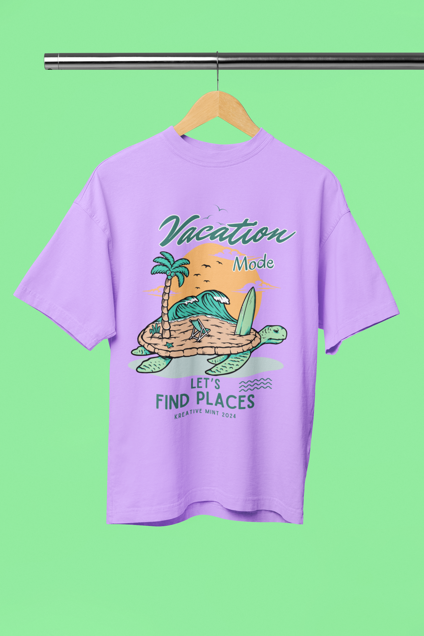 VACATION classic oversized UNISEX premium pure cotton T-shirt