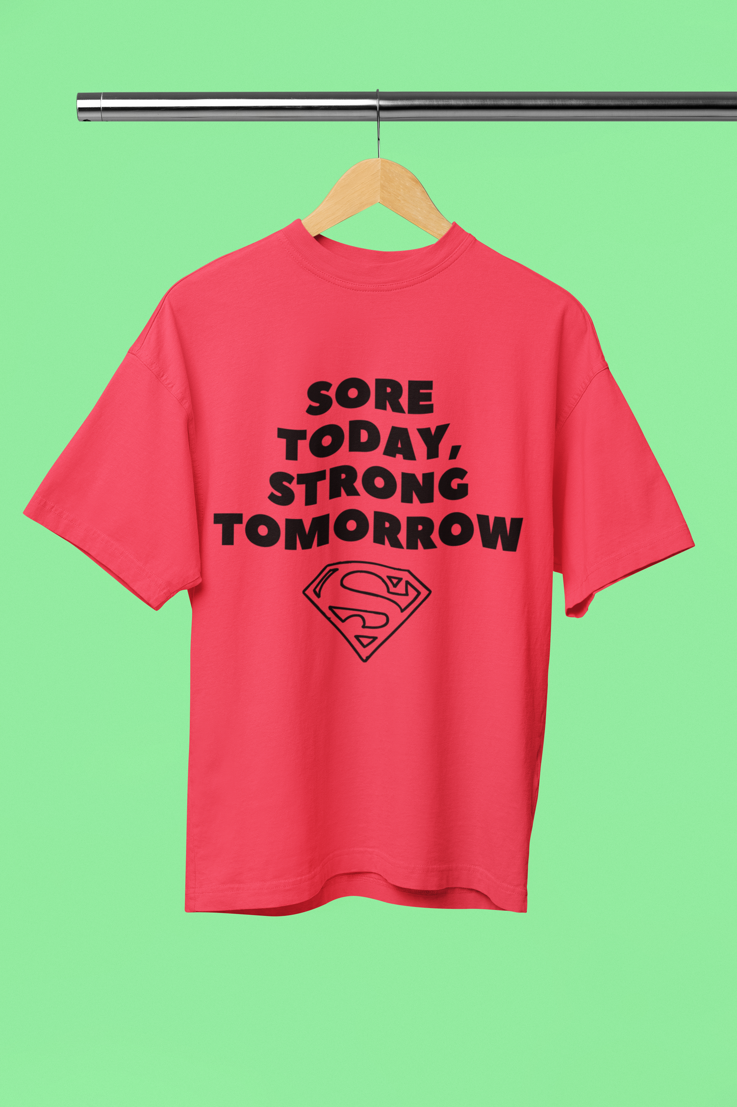STRONG TOMORROW classic oversized UNISEX premium pure cotton T-shirt