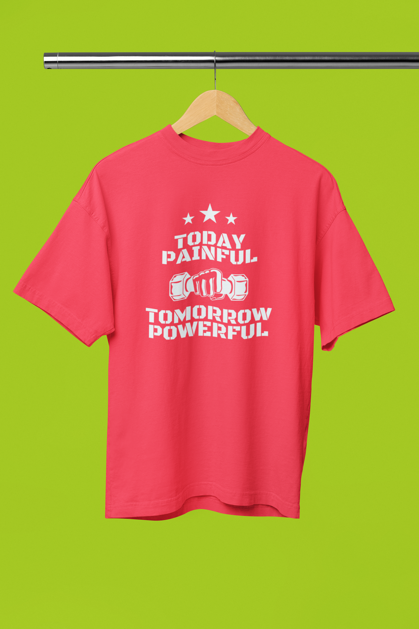 POWERFUL classic oversized UNISEX premium pure cotton T-shirt
