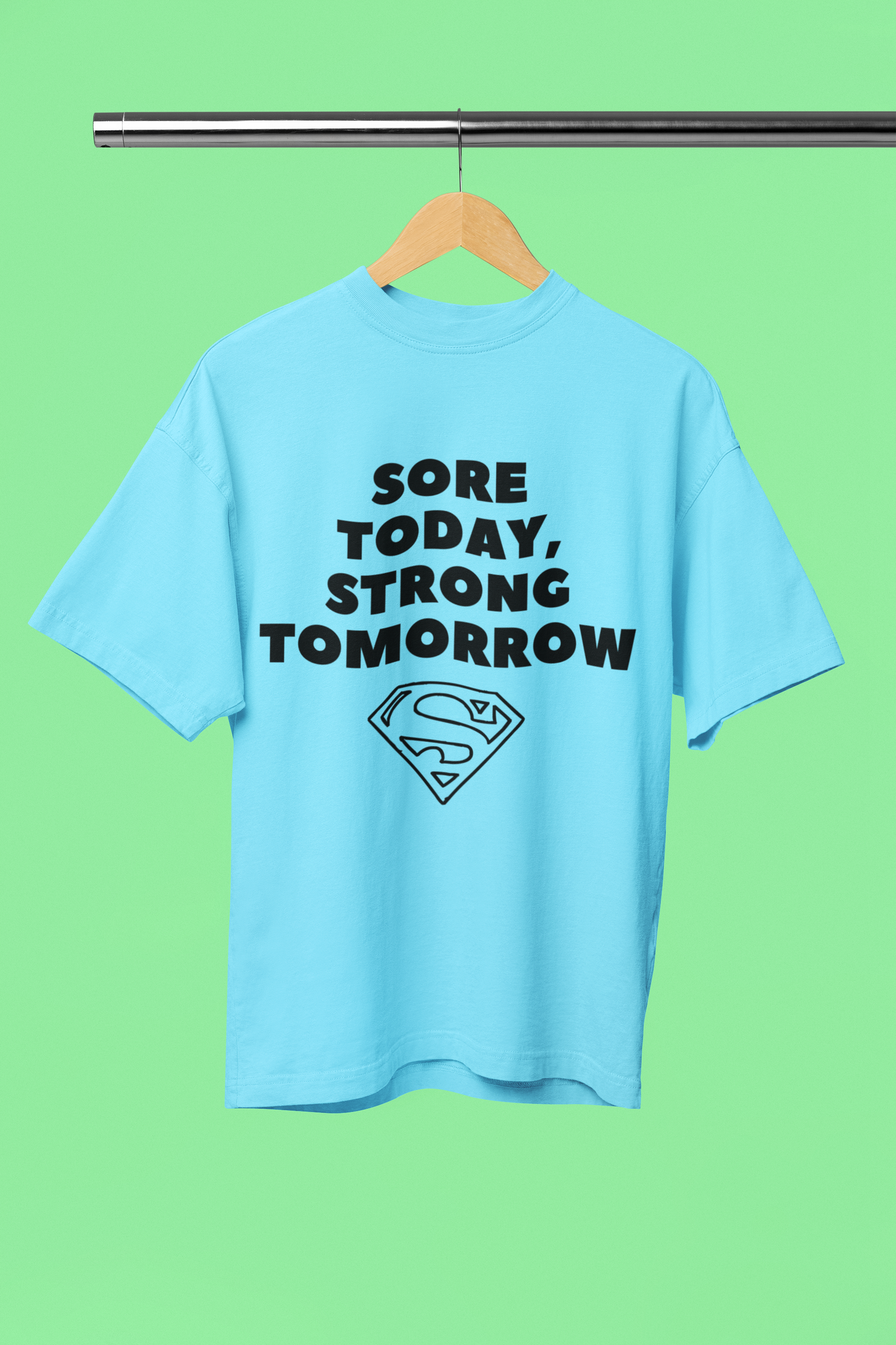 STRONG TOMORROW classic oversized UNISEX premium pure cotton T-shirt