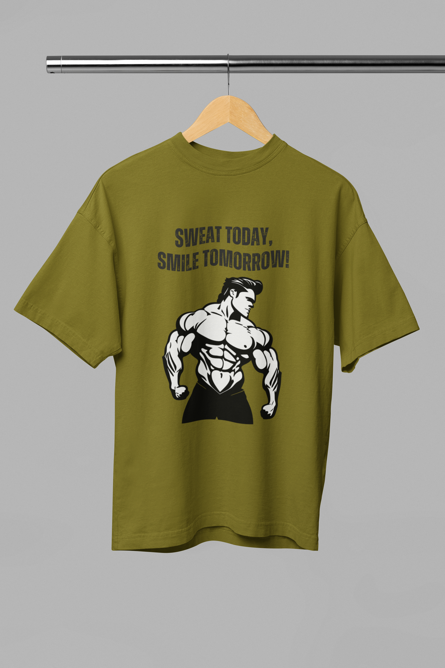 SWEAT TODAY classic oversized UNISEX premium pure cotton T-shirt