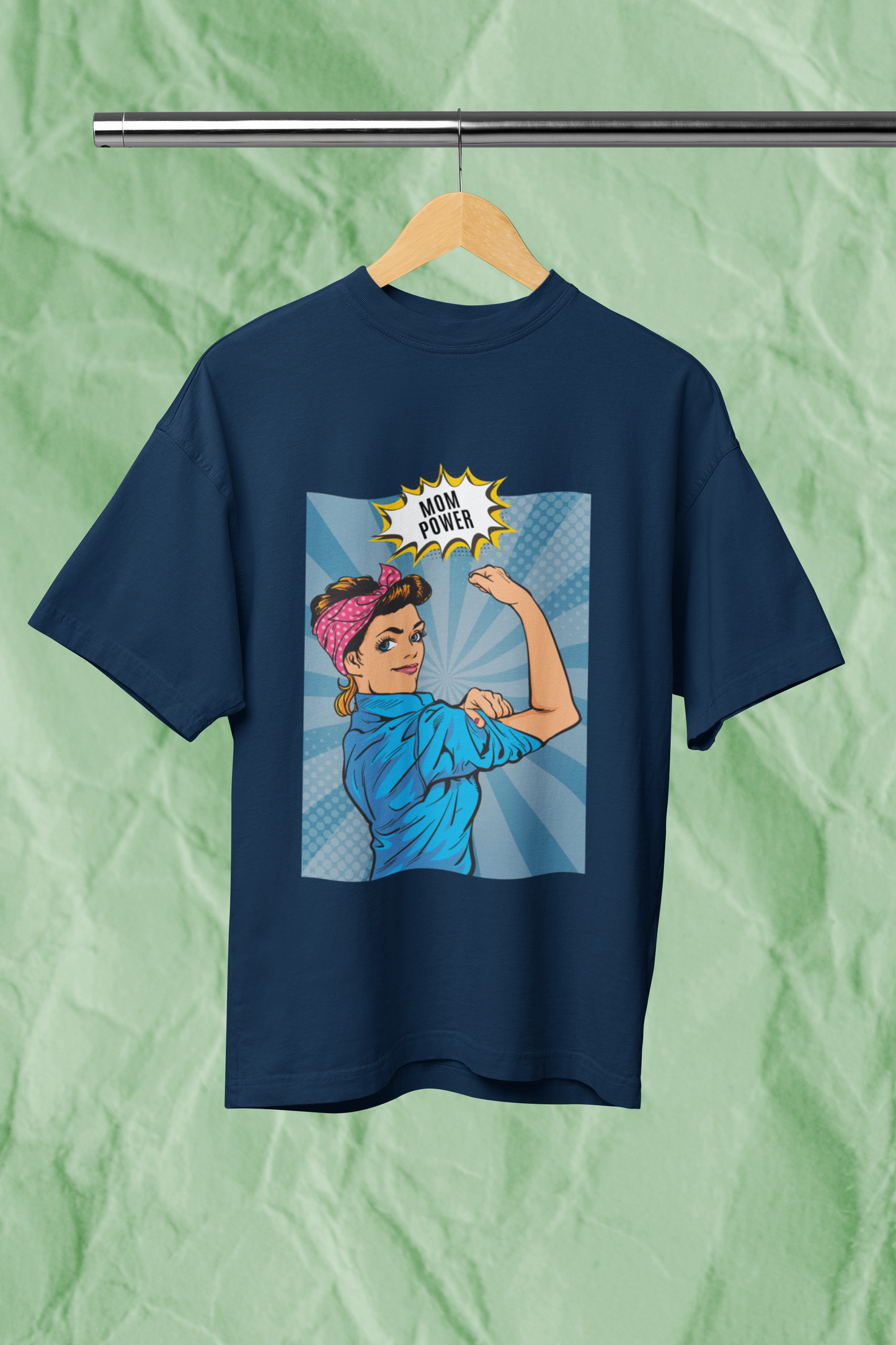 MOM POWER standard oversized premium pure cotton WOMEN T-shirt
