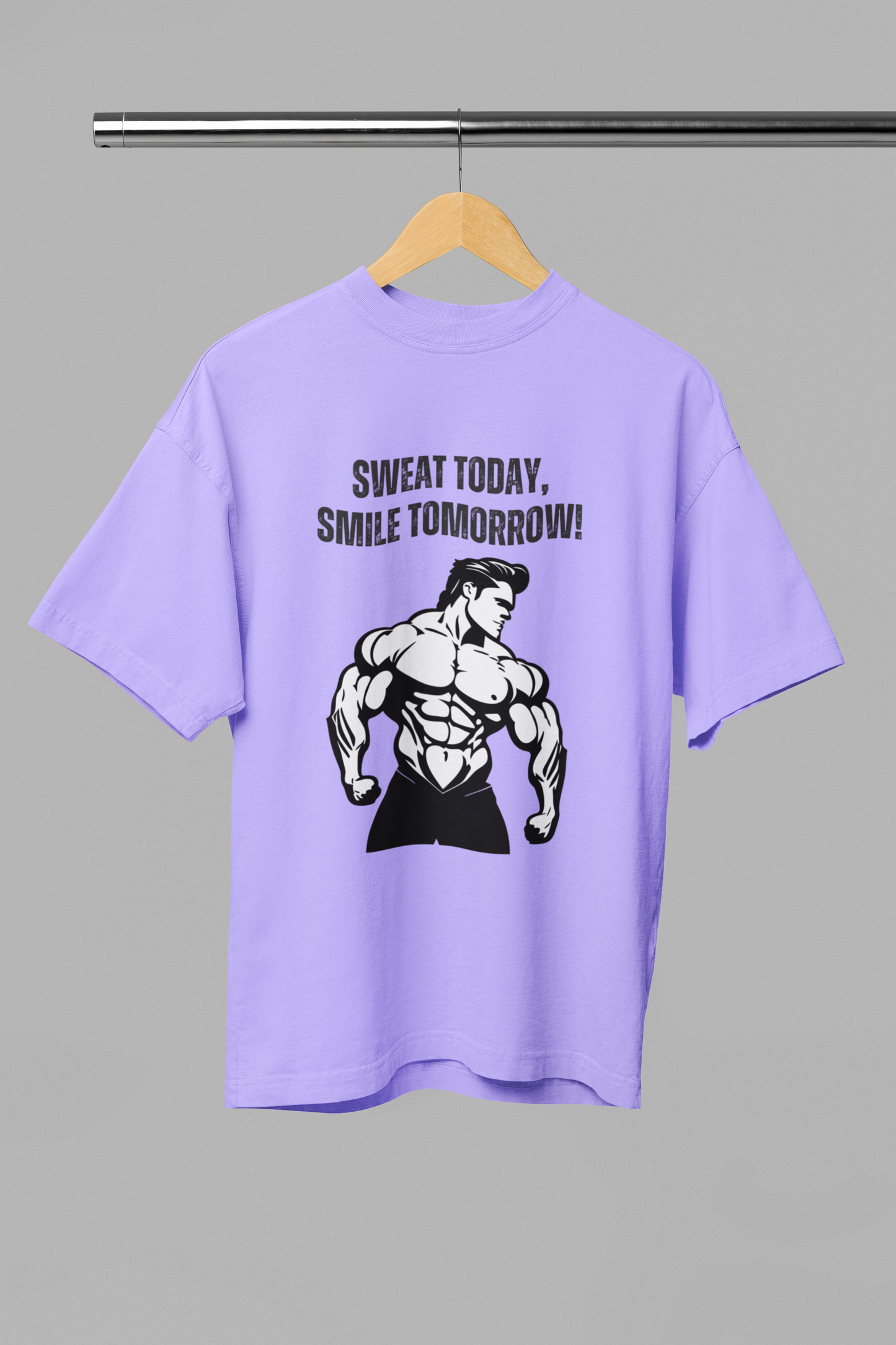 SWEAT TODAY classic oversized UNISEX premium pure cotton T-shirt