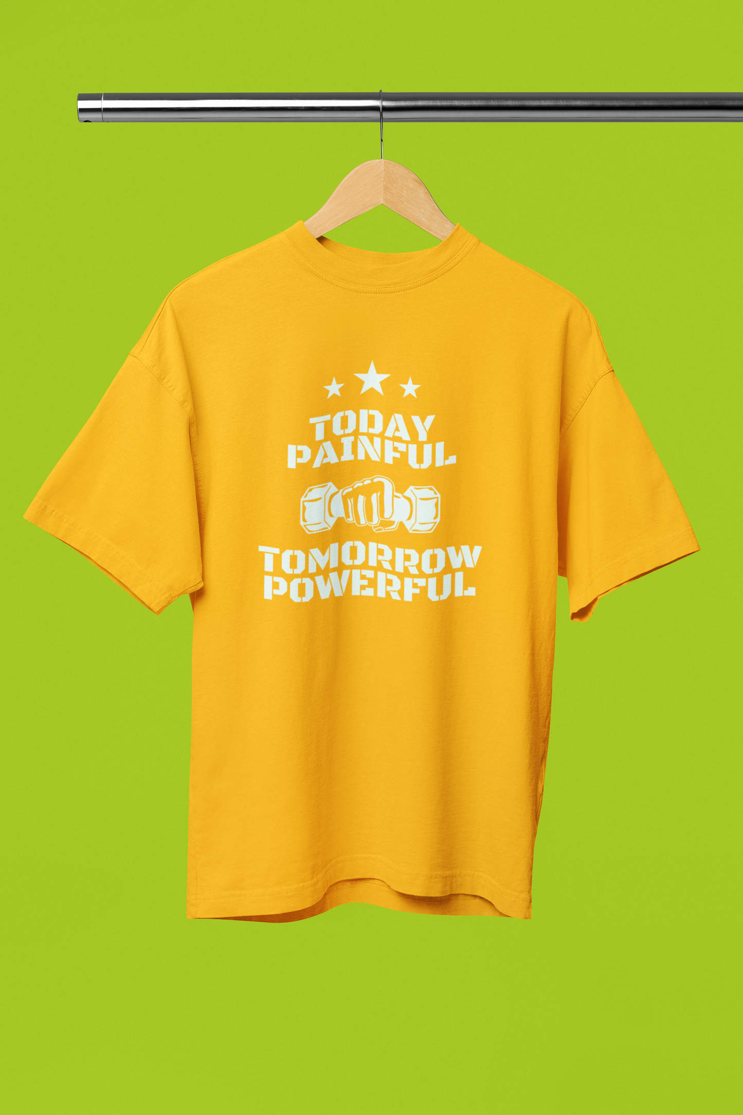 POWERFUL classic oversized UNISEX premium pure cotton T-shirt