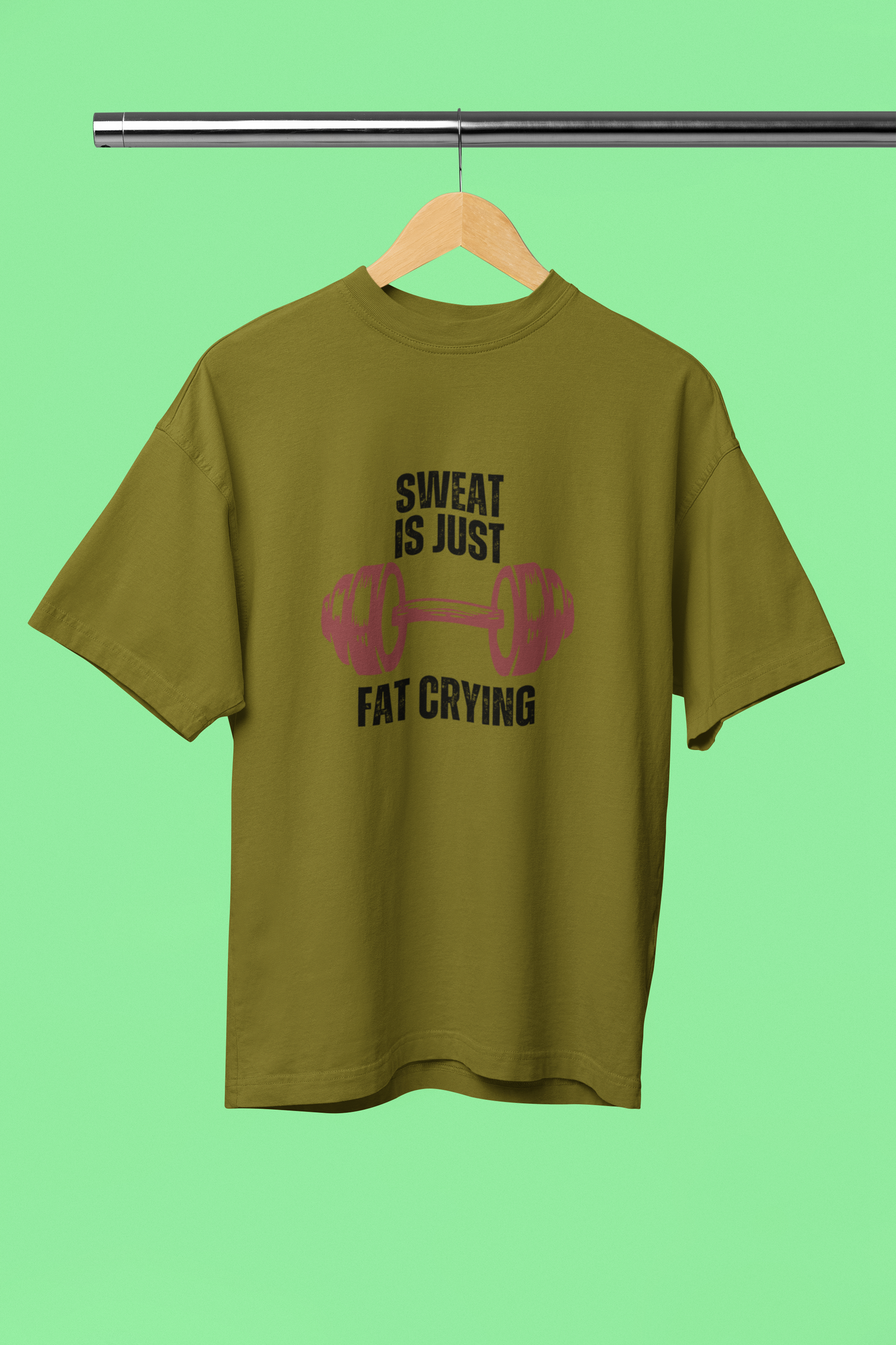 FAT BURNING classic oversized UNISEX premium pure cotton T-shirt