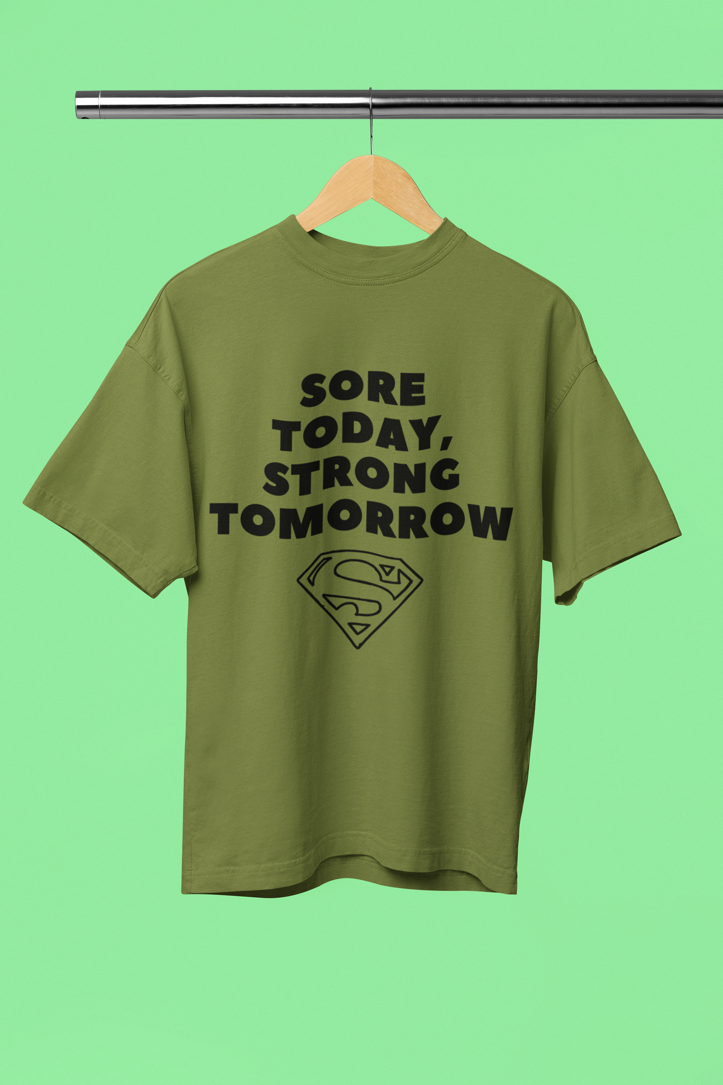 STRONG TOMORROW classic oversized UNISEX premium pure cotton T-shirt