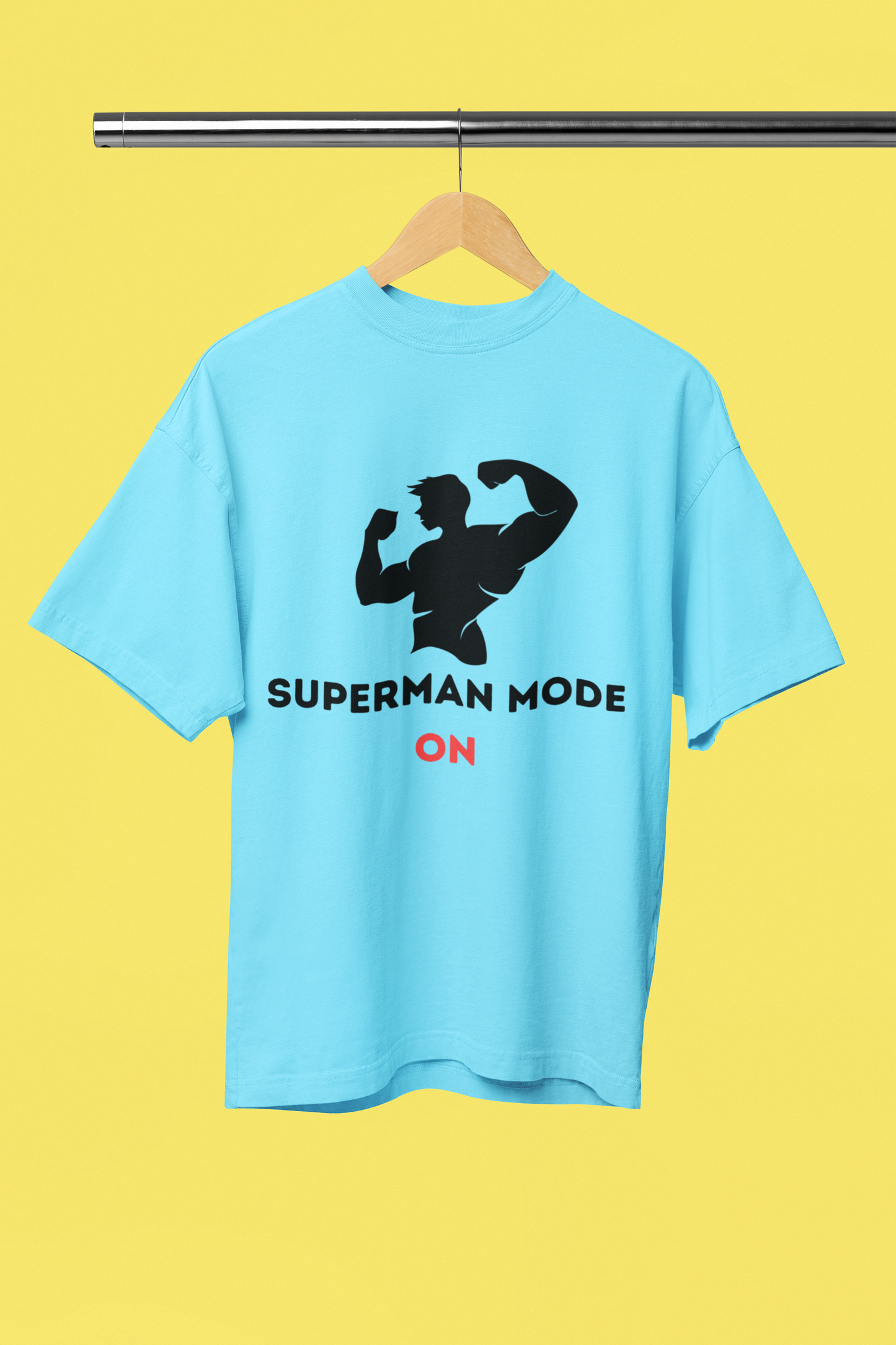 SUPERMAN MODE classic oversized UNISEX premium pure cotton T-shirt