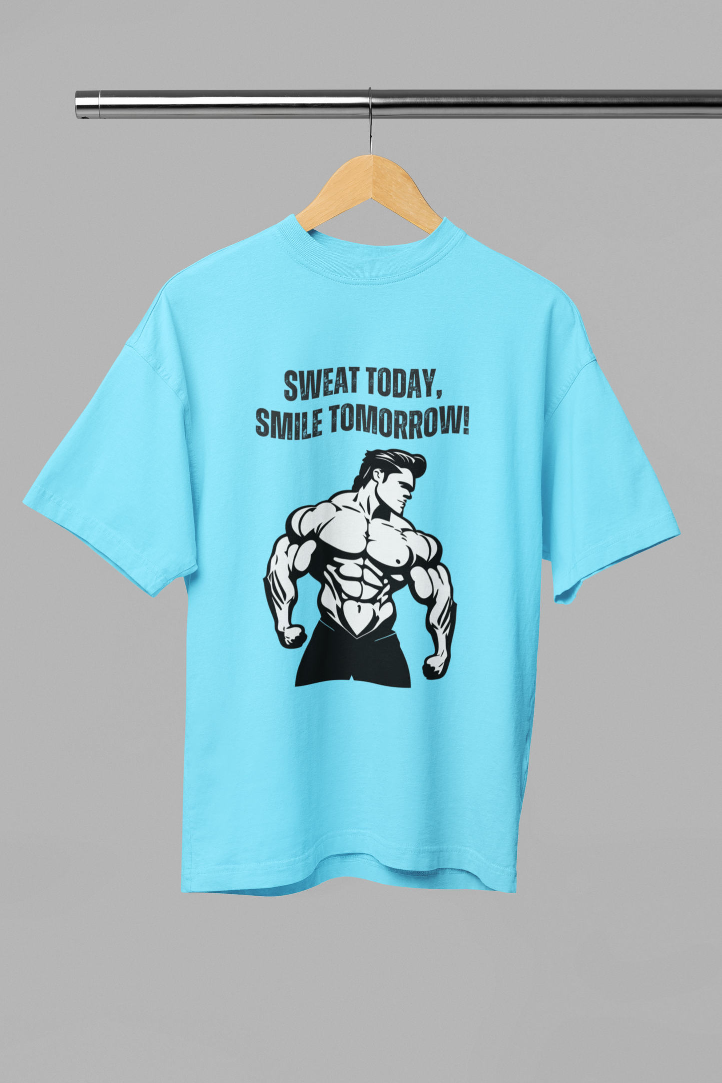 SWEAT TODAY classic oversized UNISEX premium pure cotton T-shirt
