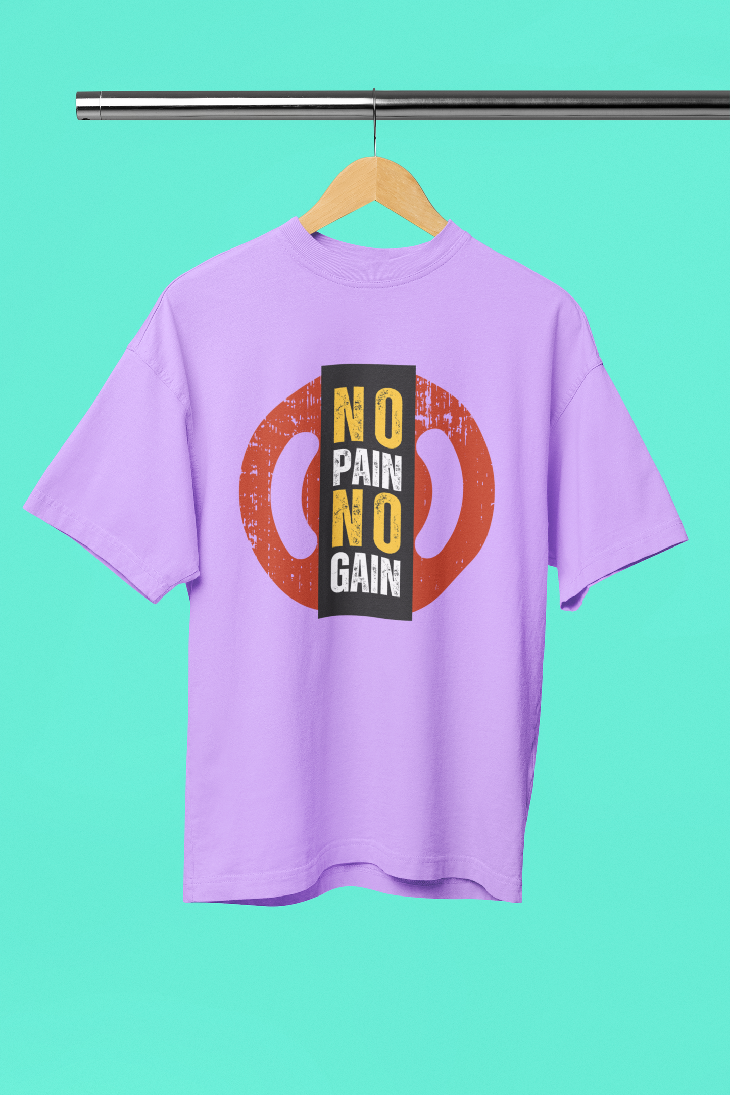 NO PAIN classic oversized UNISEX premium pure cotton T-shirt