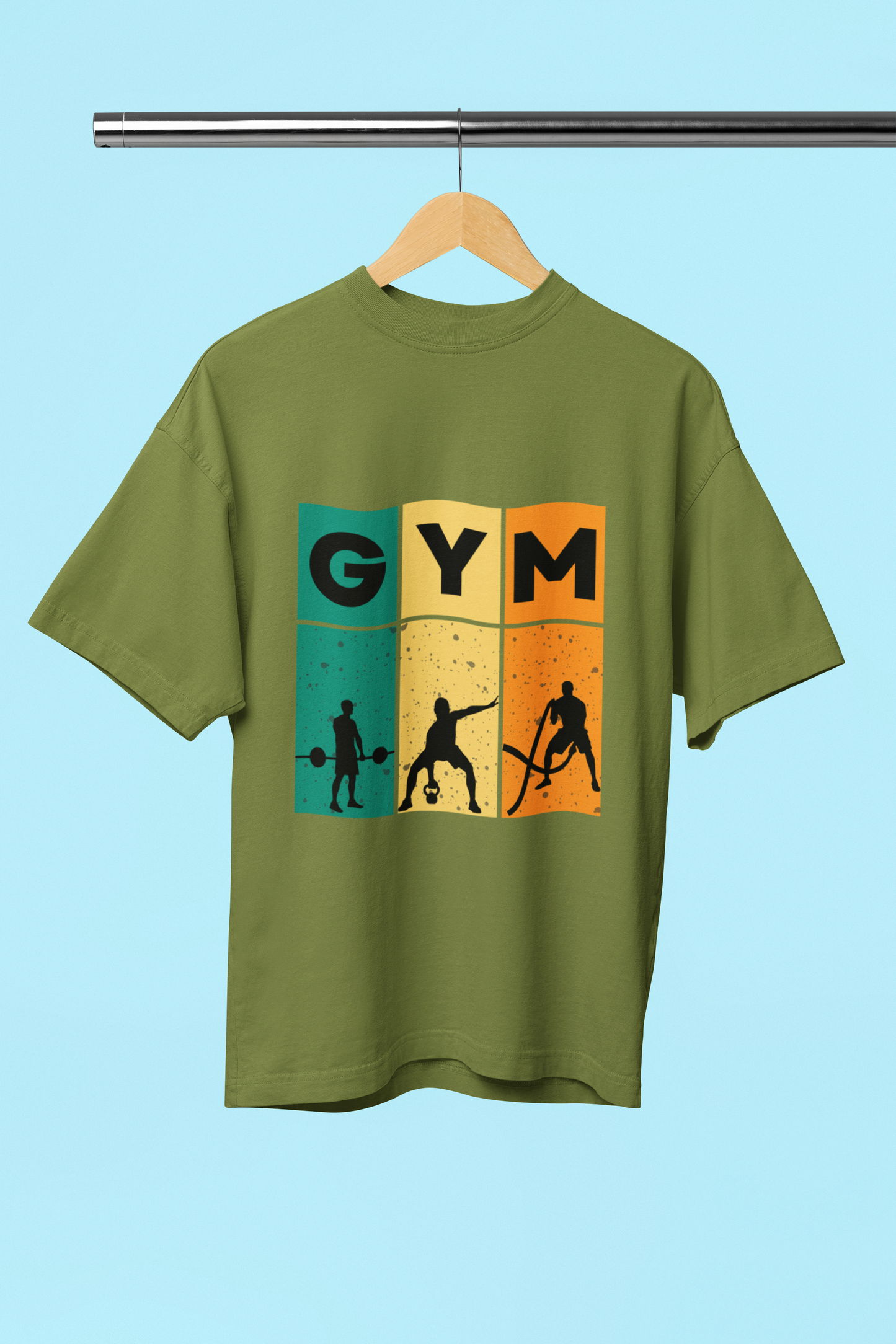 GYM classic oversized UNISEX premium pure cotton T-shirt