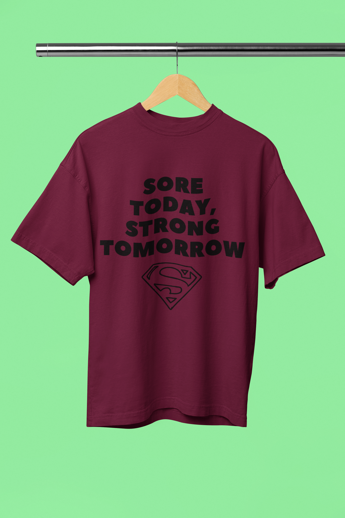STRONG TOMORROW classic oversized UNISEX premium pure cotton T-shirt