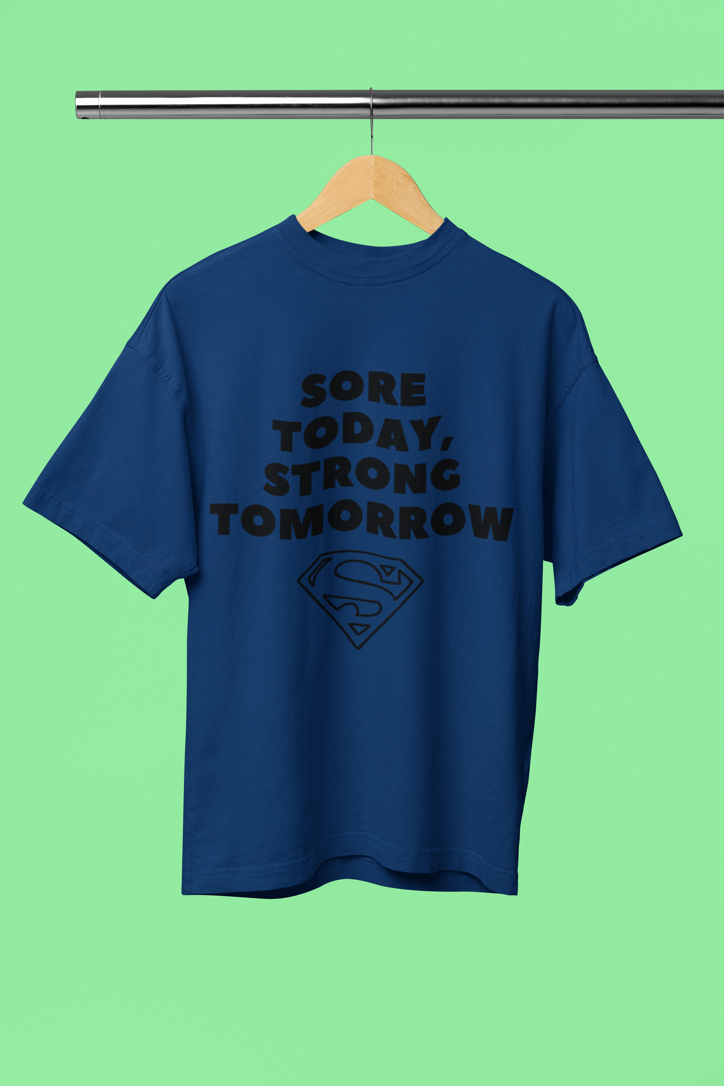 STRONG TOMORROW classic oversized UNISEX premium pure cotton T-shirt