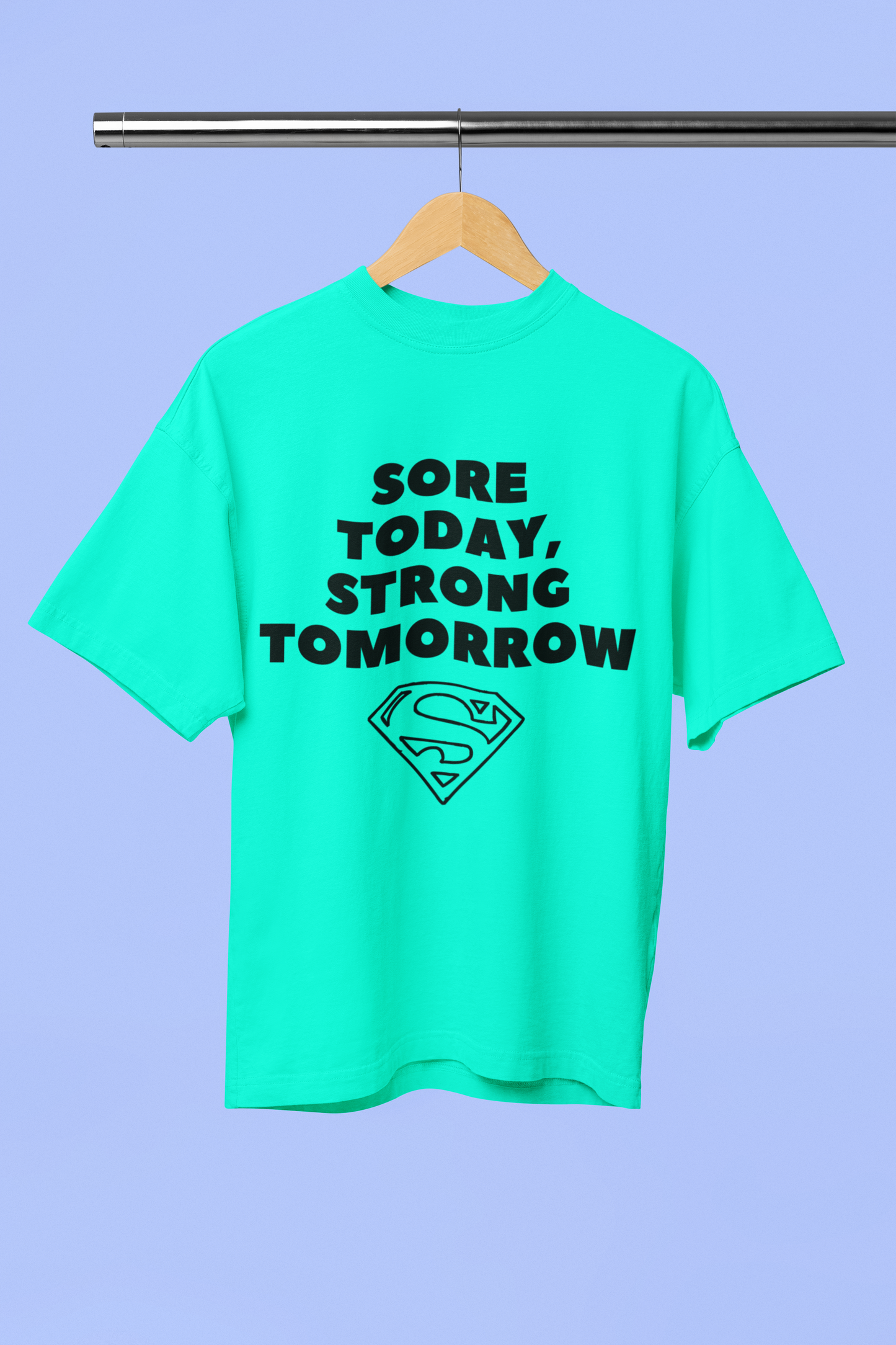 STRONG TOMORROW classic oversized UNISEX premium pure cotton T-shirt