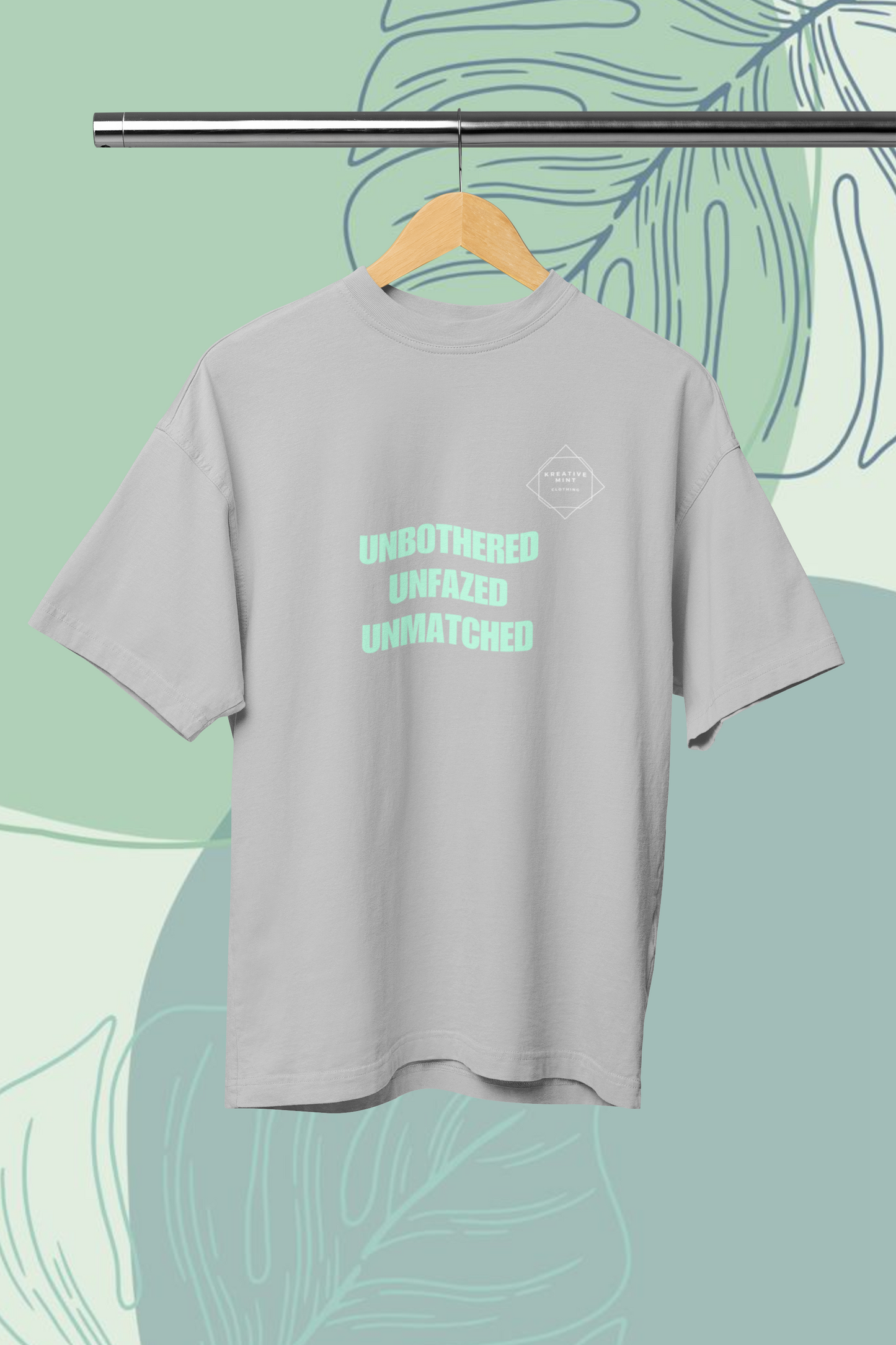 UNBOTHERED standard oversized UNISEX premium pure cotton T-shirt