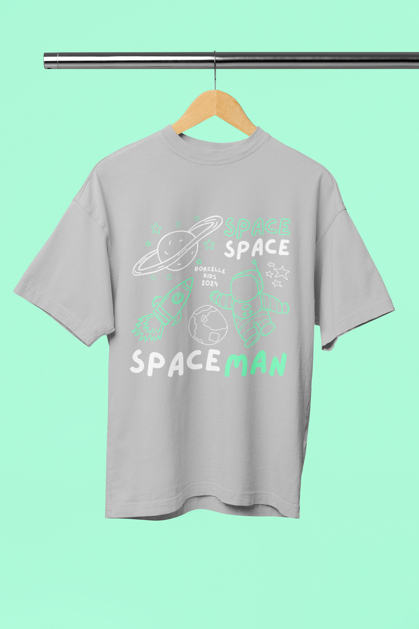 SPACEMAN standard oversized UNISEX premium pure cotton T-shirt