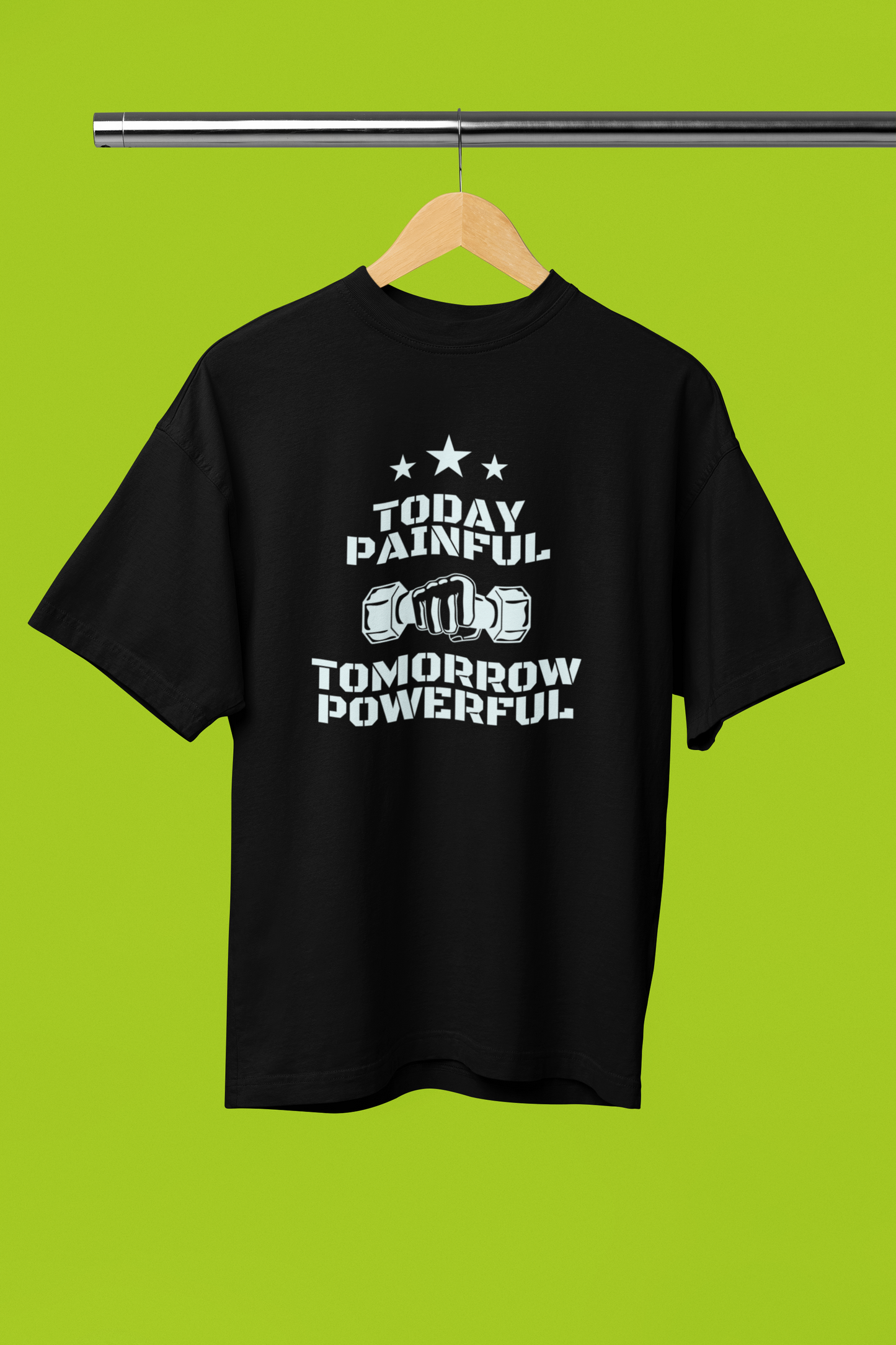 POWERFUL classic oversized UNISEX premium pure cotton T-shirt