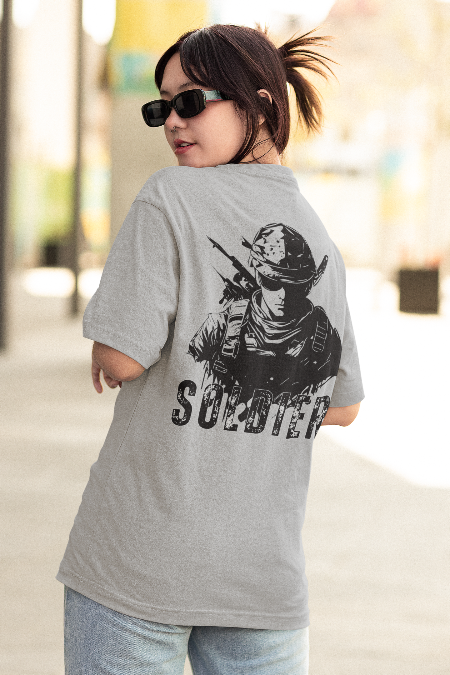 SOLDIER classic oversized UNISEX premium pure cotton T-shirt