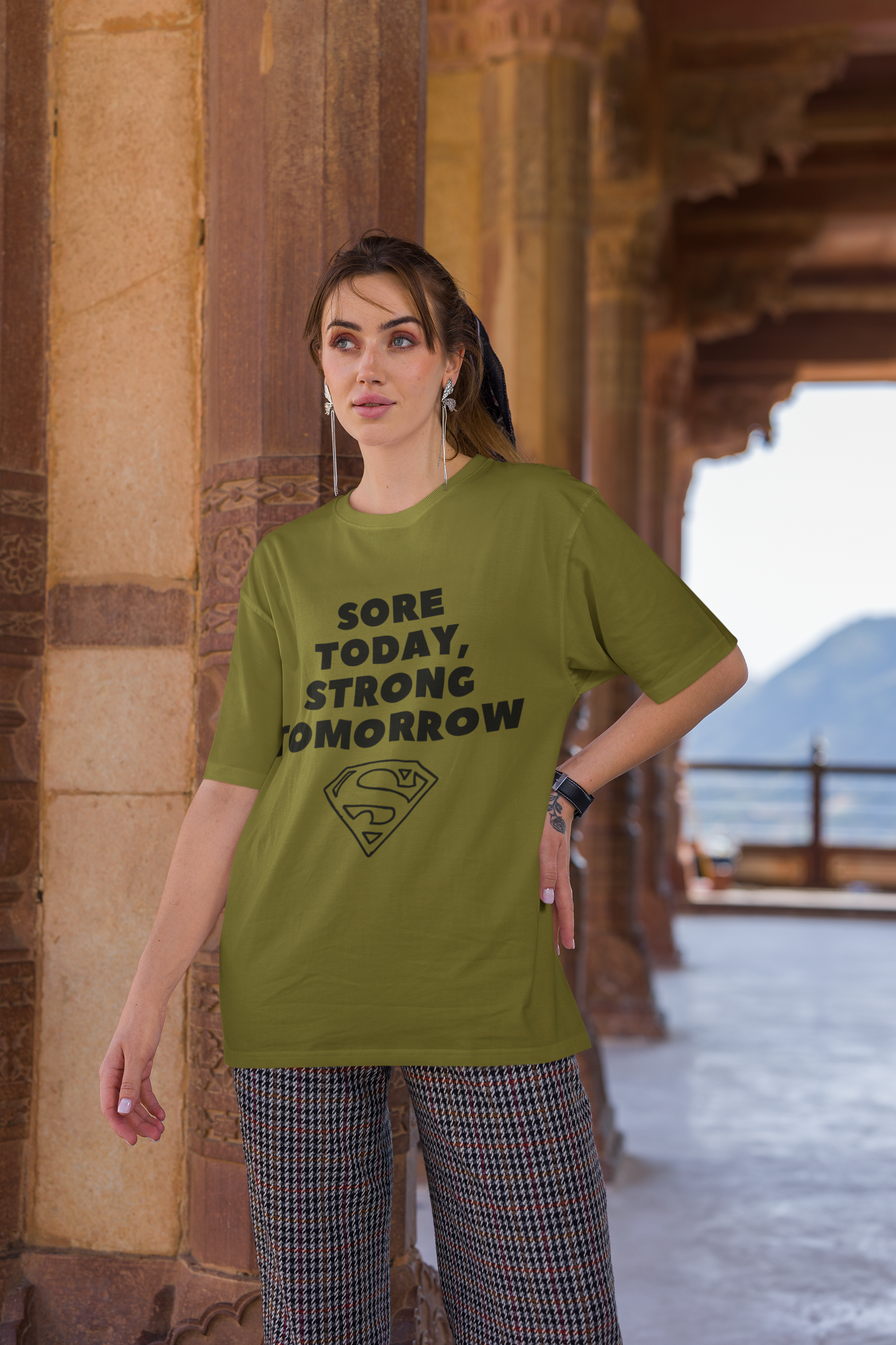 STRONG TOMORROW classic oversized UNISEX premium pure cotton T-shirt