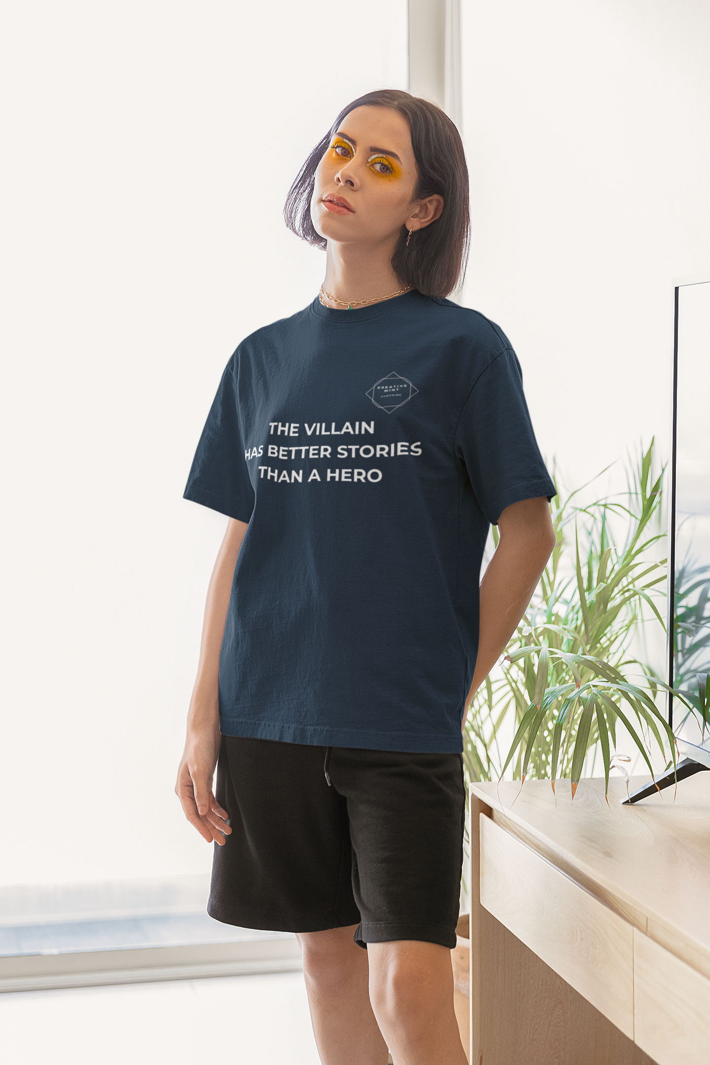 THE VILLAIN standard oversized UNISEX premium pure cotton T-shirt