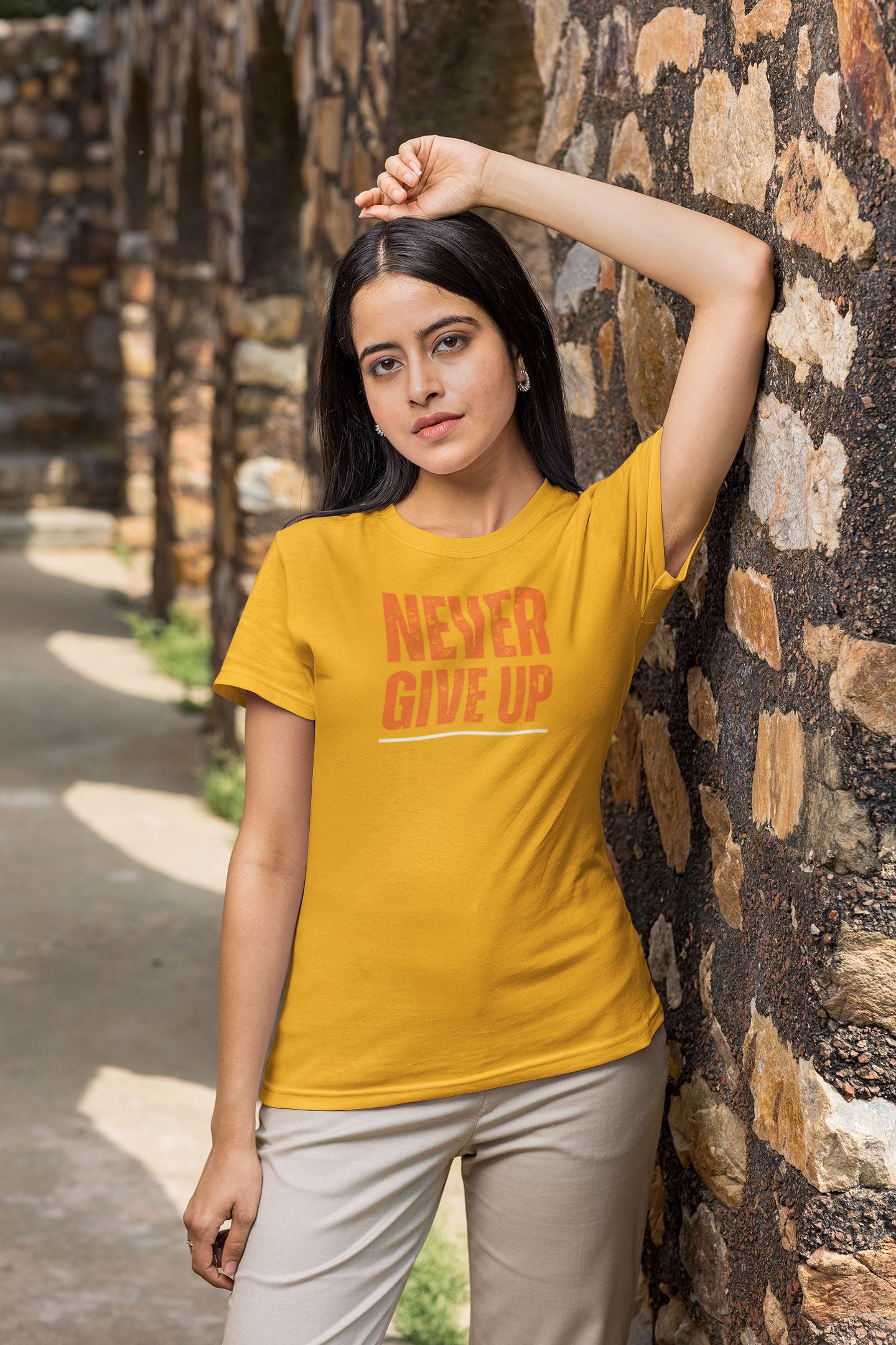 Women’s Never Give Up T-shirt