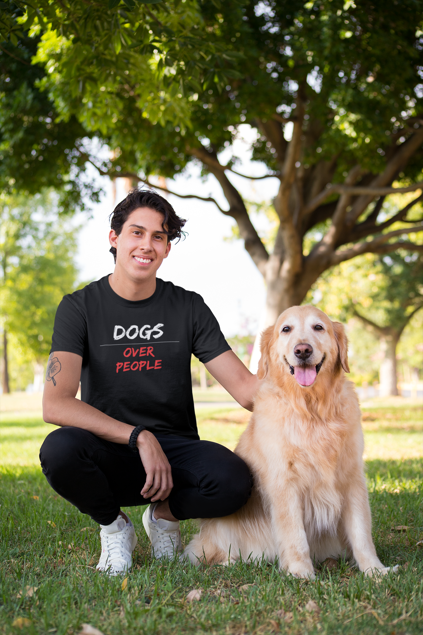 Dog Lover premium pure cotton T-shirt for men