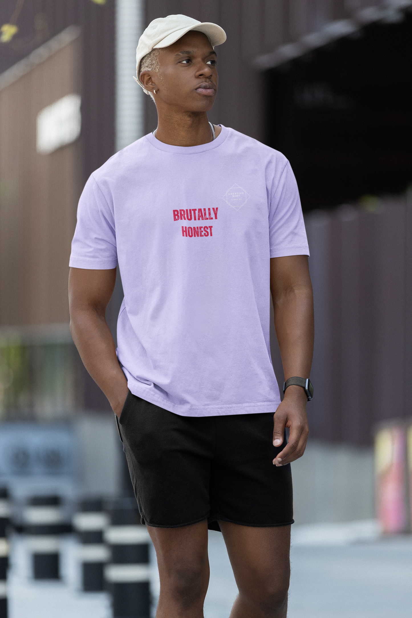 BRUTALLY HONEST standard oversized UNISEX premium pure cotton T-shirt
